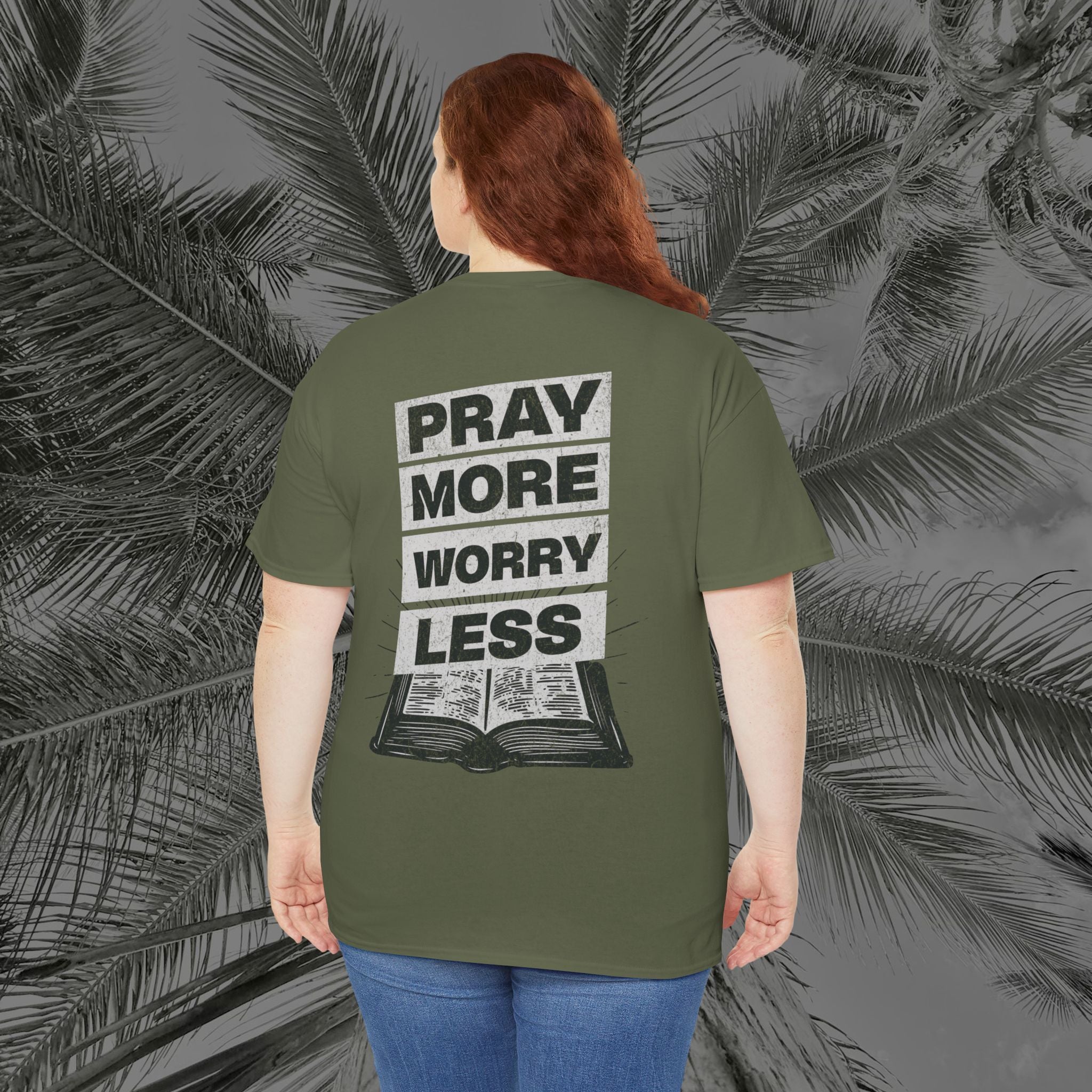 Peace Through Prayer - (UNISEX) Heavy Cotton Tee - Aliento De Vida