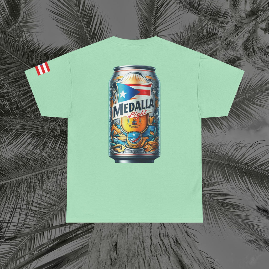 Crack Open A Unique Medalla - PR COLLECTION - (UNISEX) Heavy Cotton Tee - Aliento De Vida