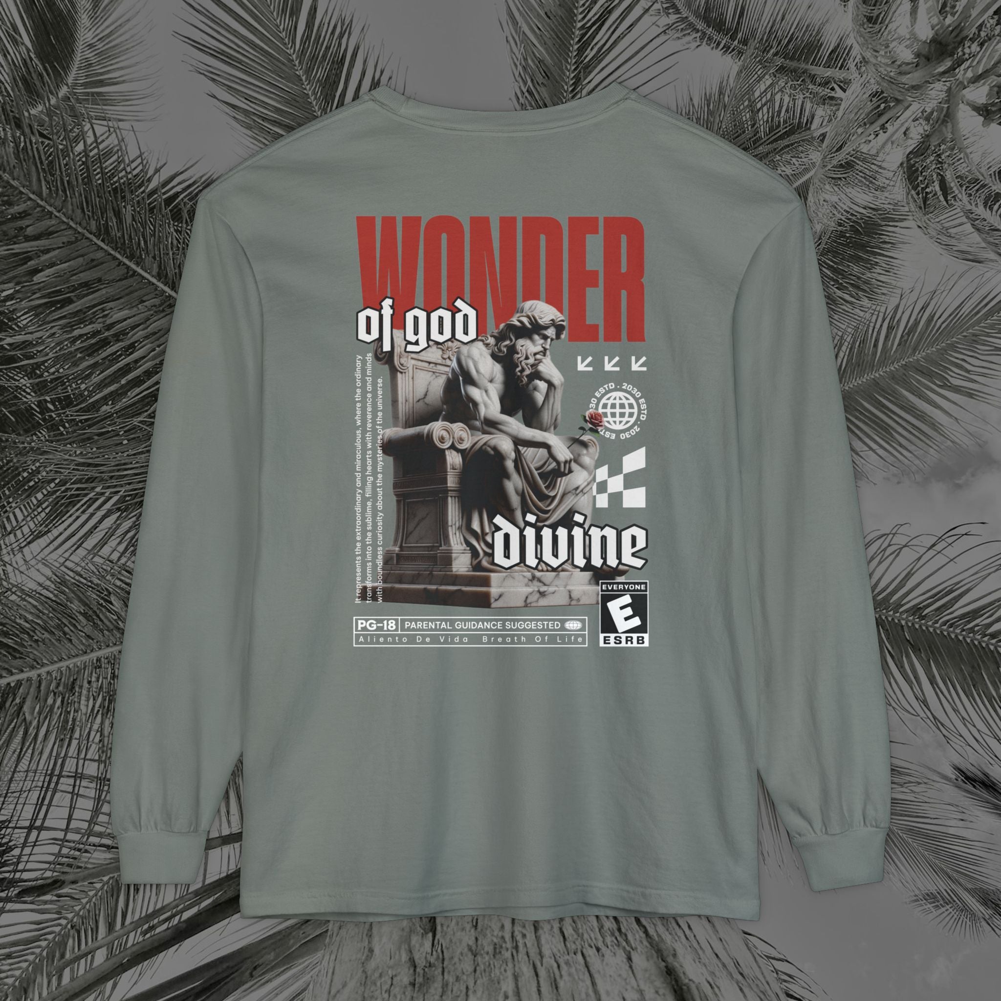 Throne of the Divine - (UNISEX) Long Sleeve Shirt - Aliento De Vida