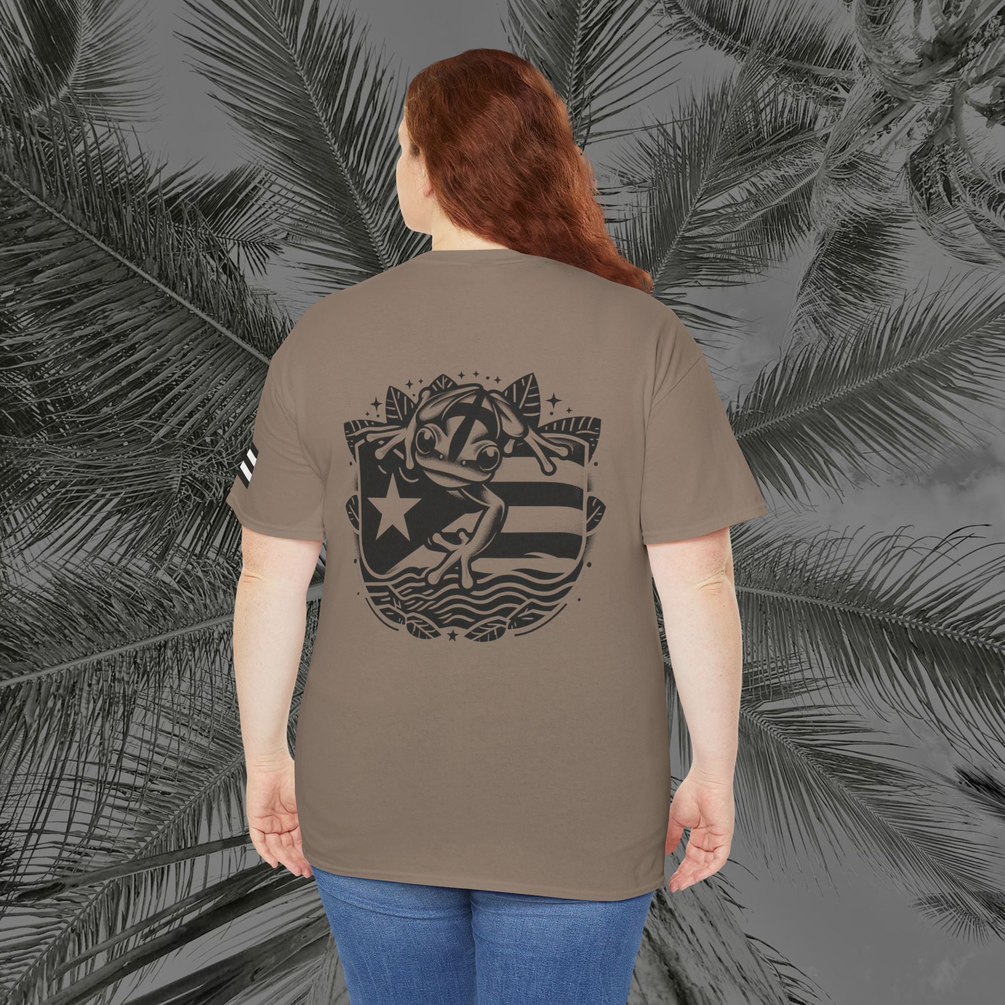 Frog Of The Island - PR COLLECTION - (UNISEX) Heavy Cotton Tee - Aliento De Vida