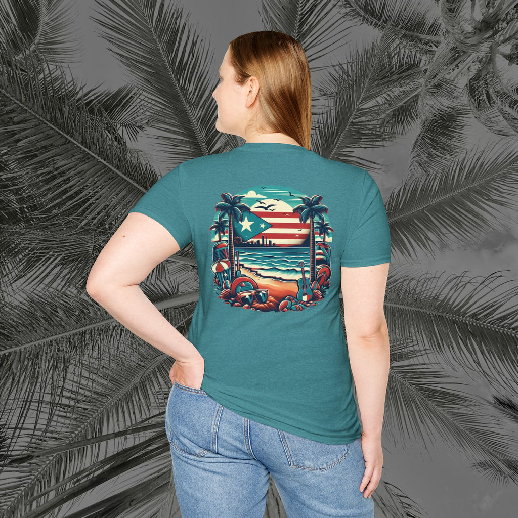 A Slice of Paradise - PR COLLECTION - (UNISEX) Soft style T-Shirt - Aliento De Vida