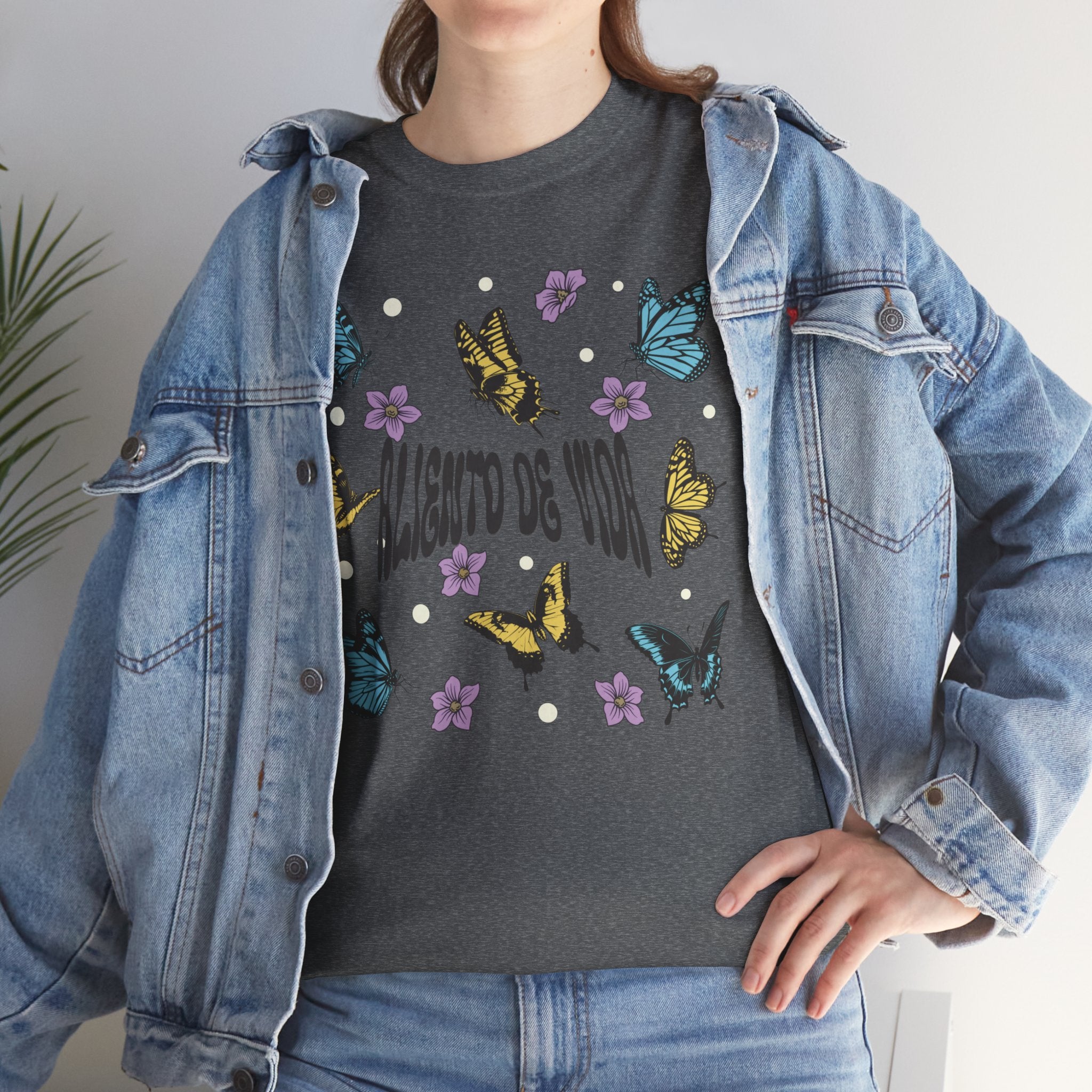 Butterfly Effect #2 - (UNISEX) Heavy Cotton T-Shirt - Aliento De Vida