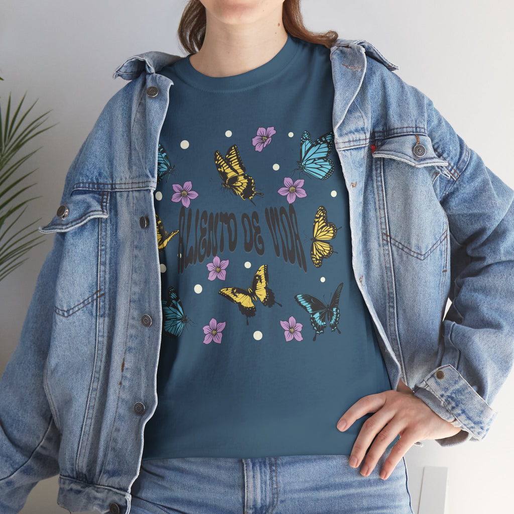 Butterfly Effect #2 - (UNISEX) Heavy Cotton T-Shirt - Aliento De Vida