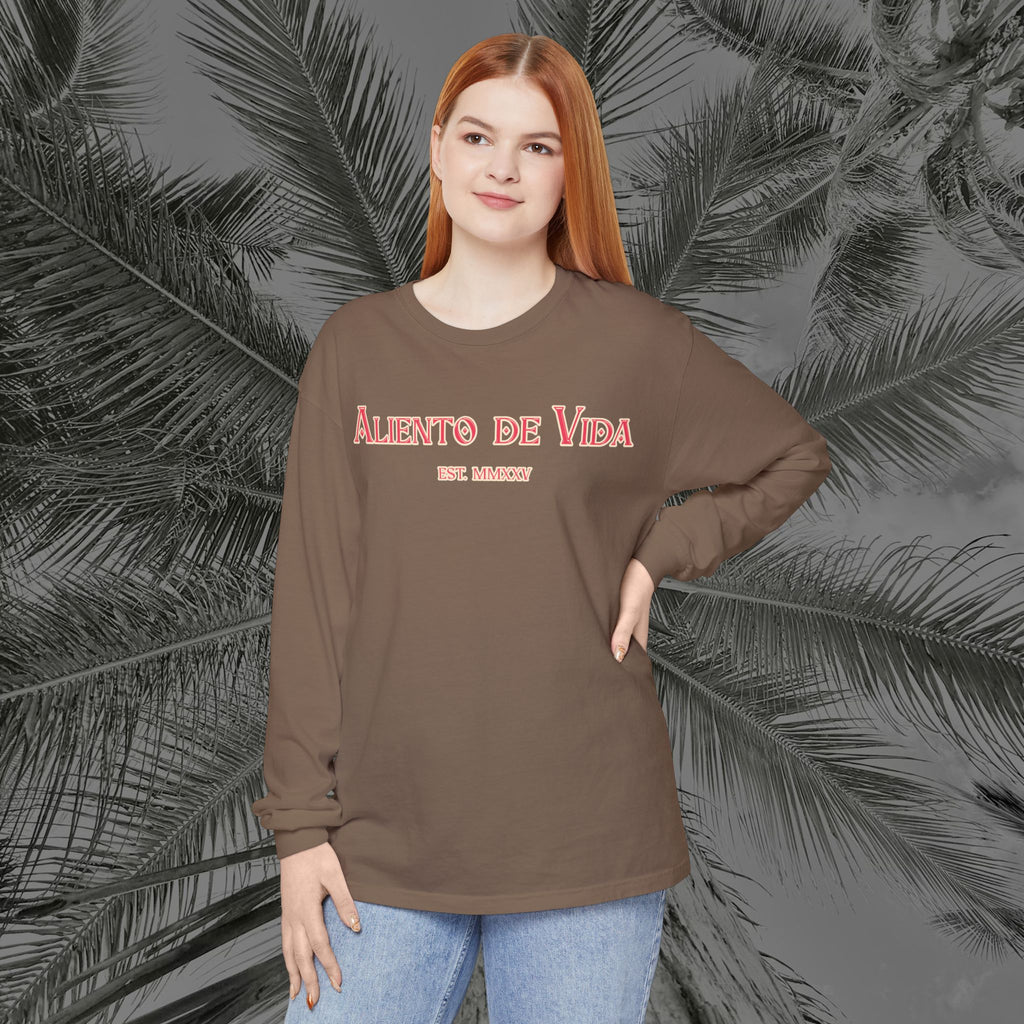 Breath Of Paradise - (UNISEX) Long Sleeve Shirt - Back Design - Aliento De Vida