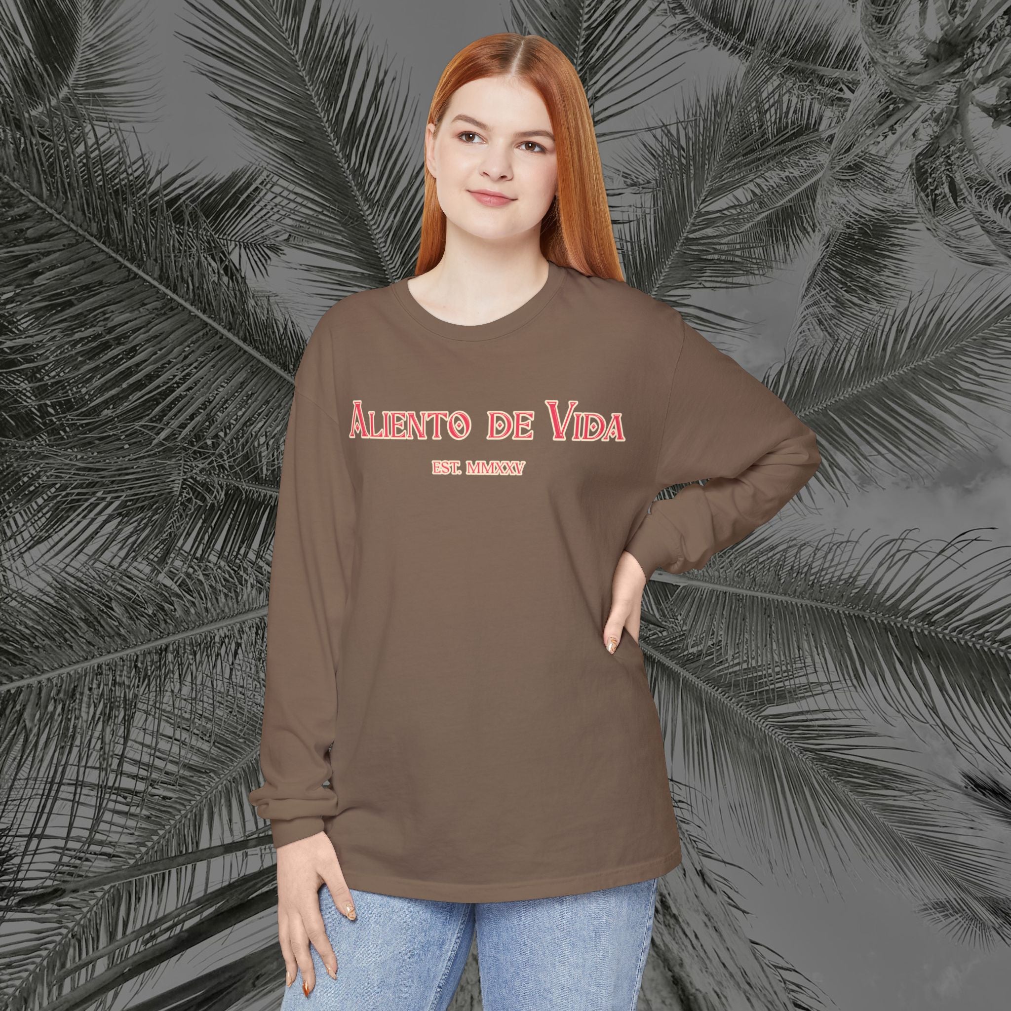 Breath Of Paradise - (UNISEX) Long Sleeve Shirt - Back Design - Aliento De Vida
