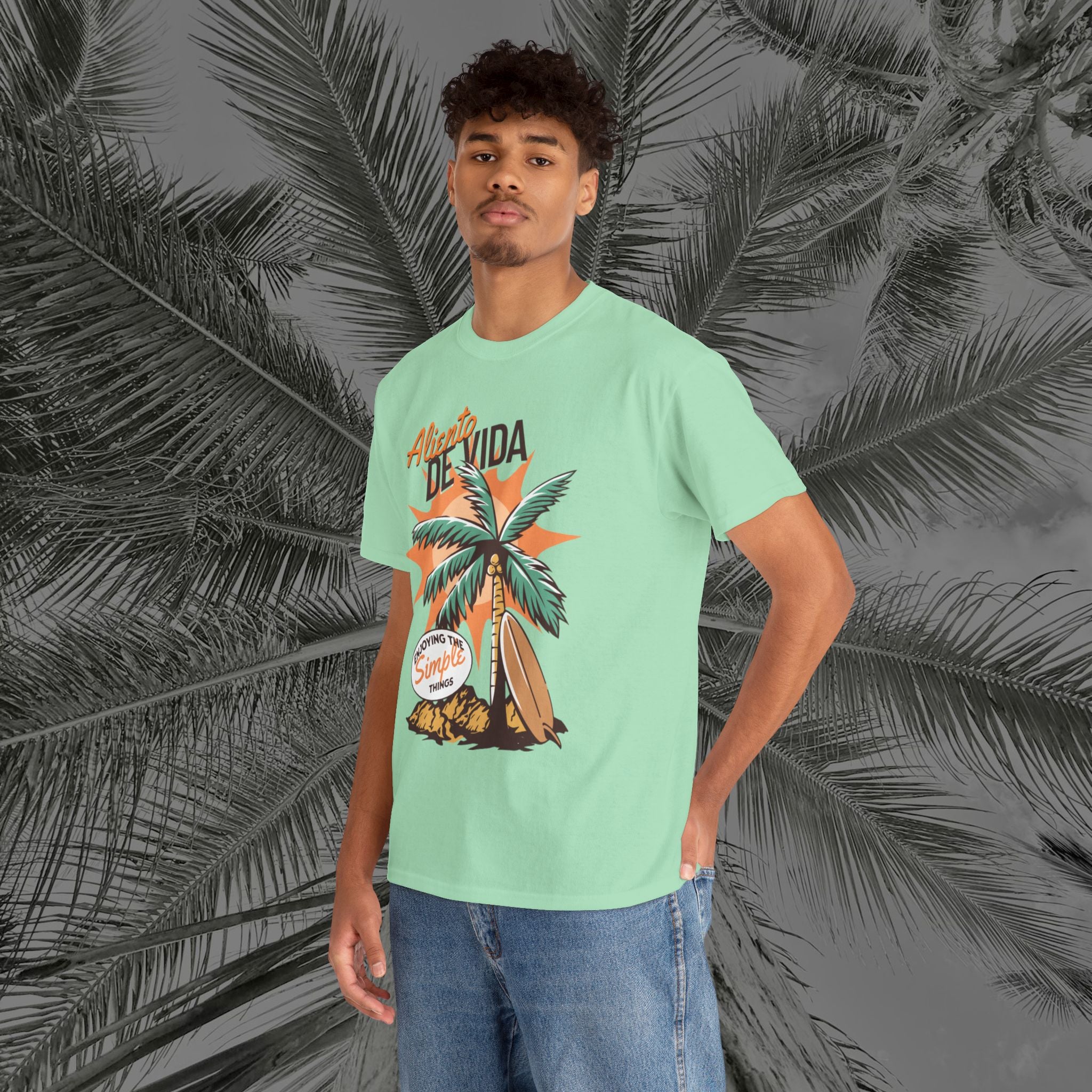 Pure Palm - (UNISEX) Heavy Cotton Tee - Aliento De Vida