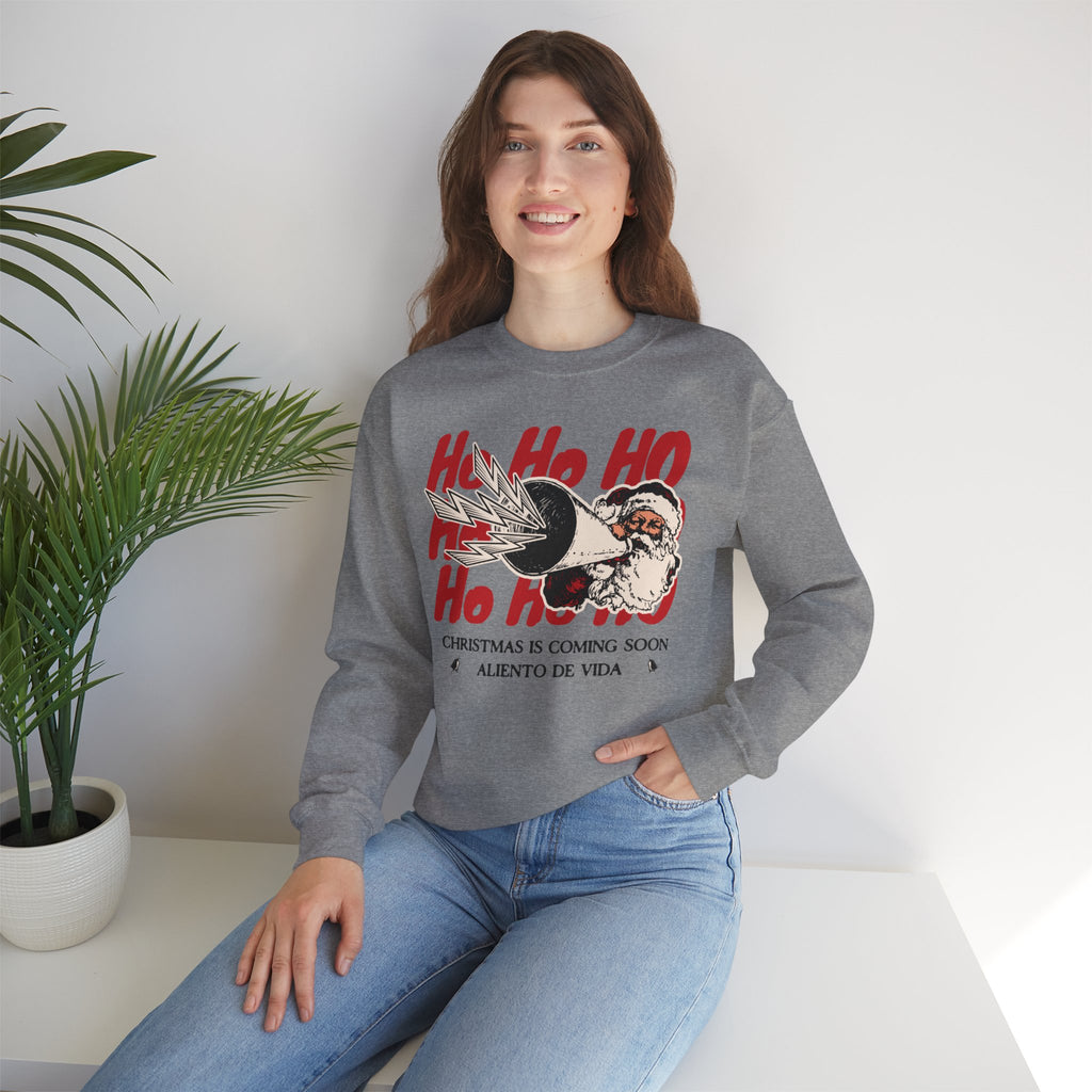Ho Ho Ho’ Holiday Season - (UNISEX) Cozy Crewneck Sweatshirt - Aliento De Vida