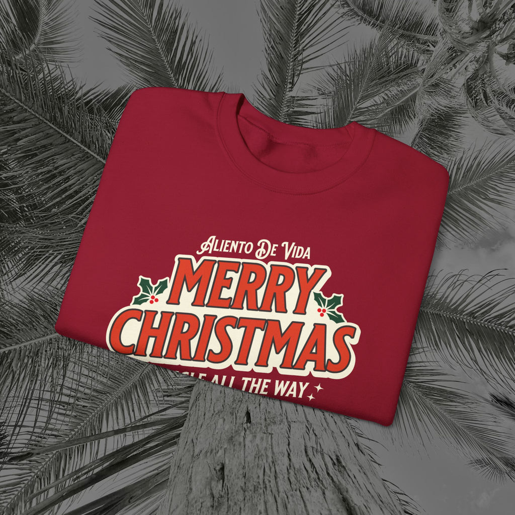Merry Christmas - (UNISEX) Cozy Crewneck Sweatshirt - Aliento De Vida