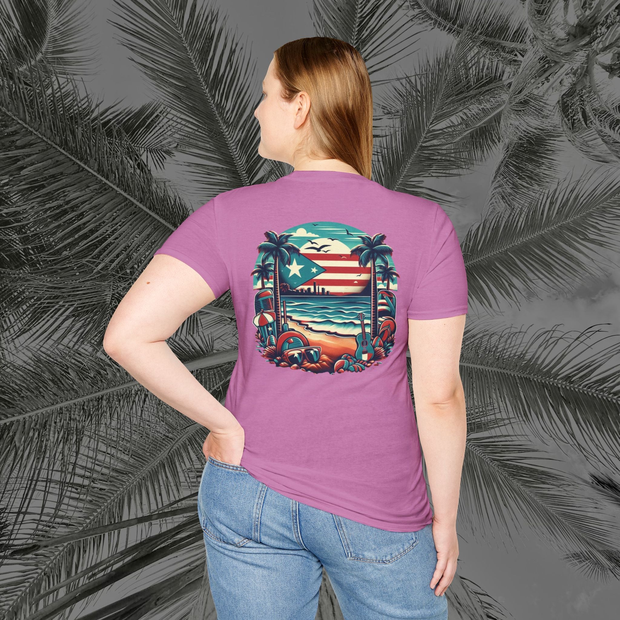 A Slice of Paradise - PR COLLECTION - (UNISEX) Soft style T-Shirt - Aliento De Vida