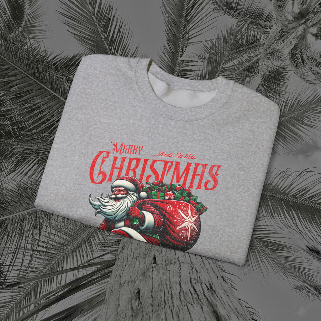 Merry Kickmas - (UNISEX) Cozy Crewneck Sweatshirt - Aliento De Vida