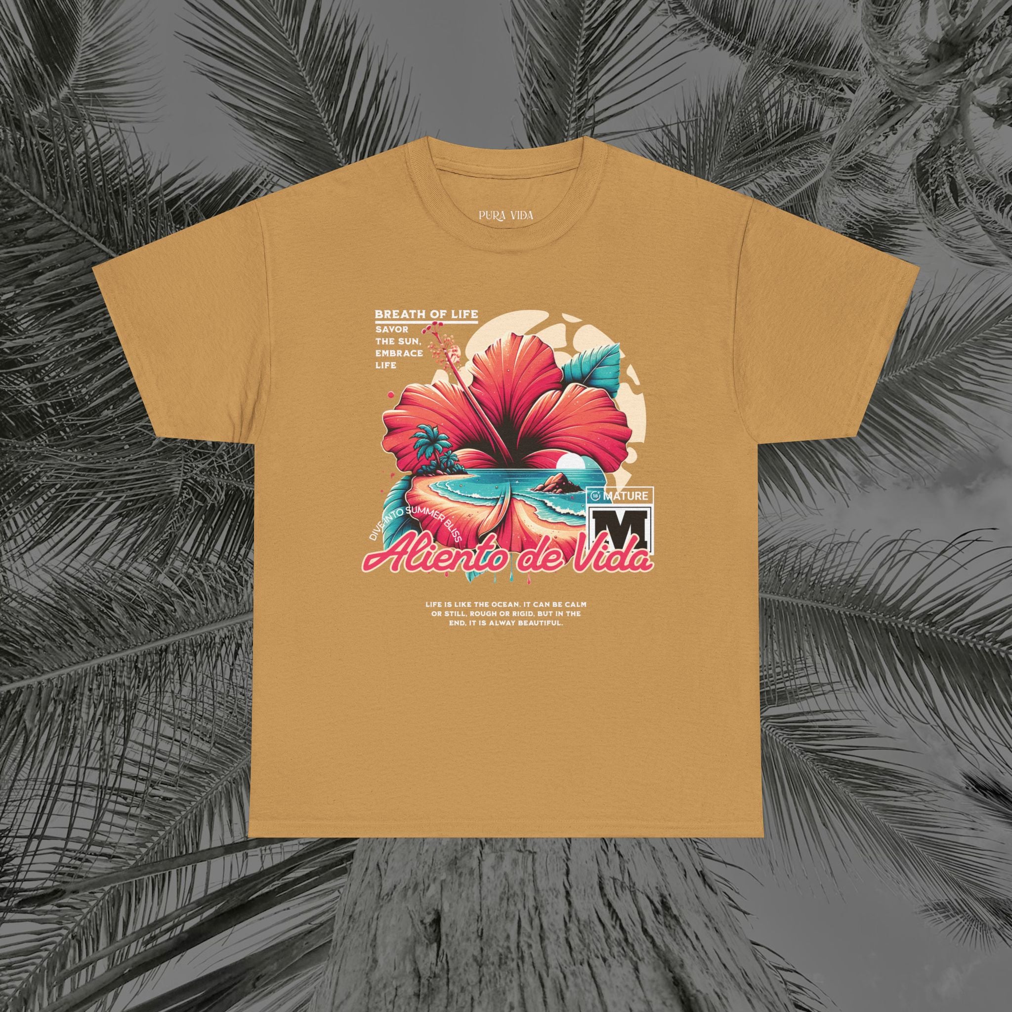 Breath Of Paradise - (UNISEX) Heavy Cotton T-Shirt - Aliento De Vida