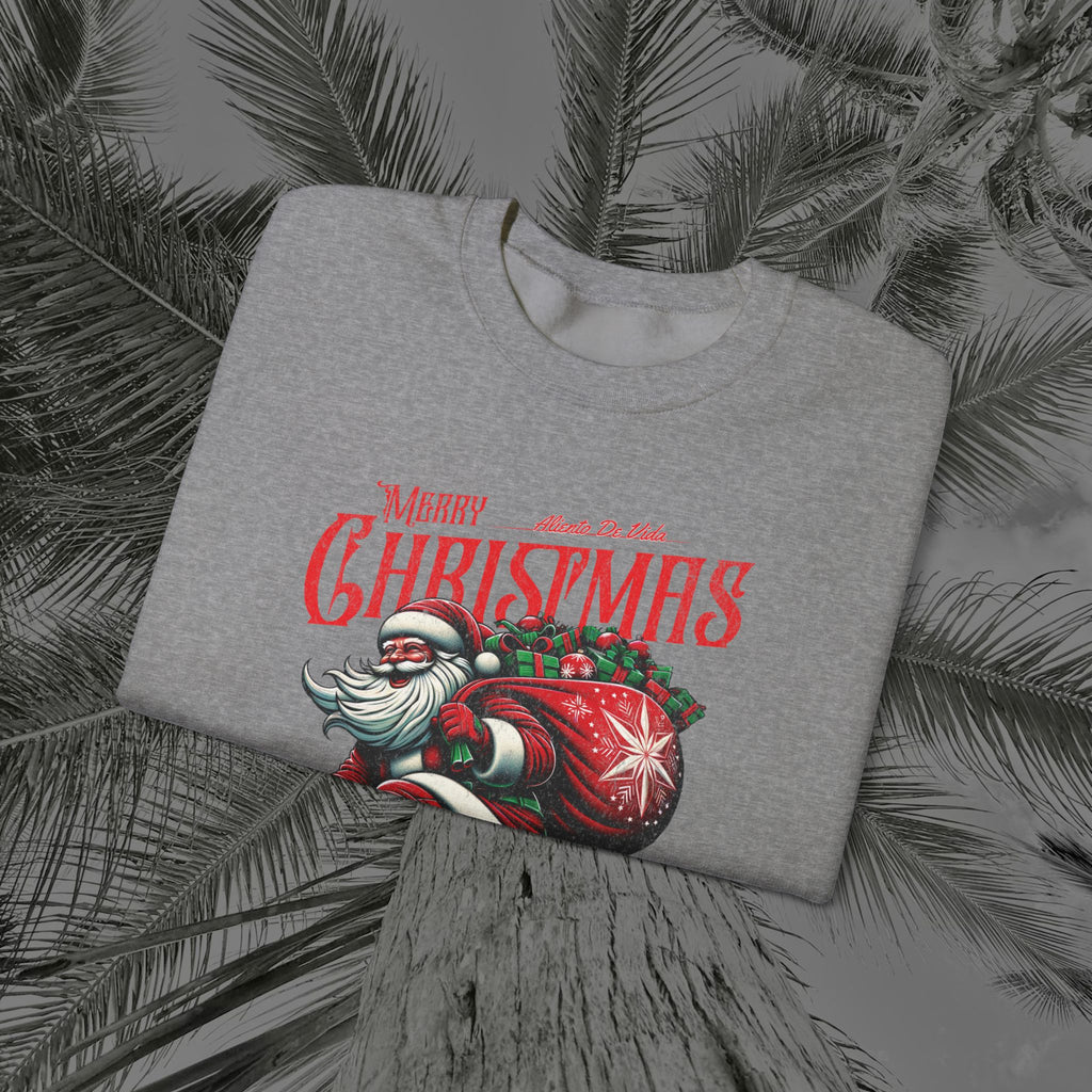 Merry Kickmas - (UNISEX) Cozy Crewneck Sweatshirt - Aliento De Vida
