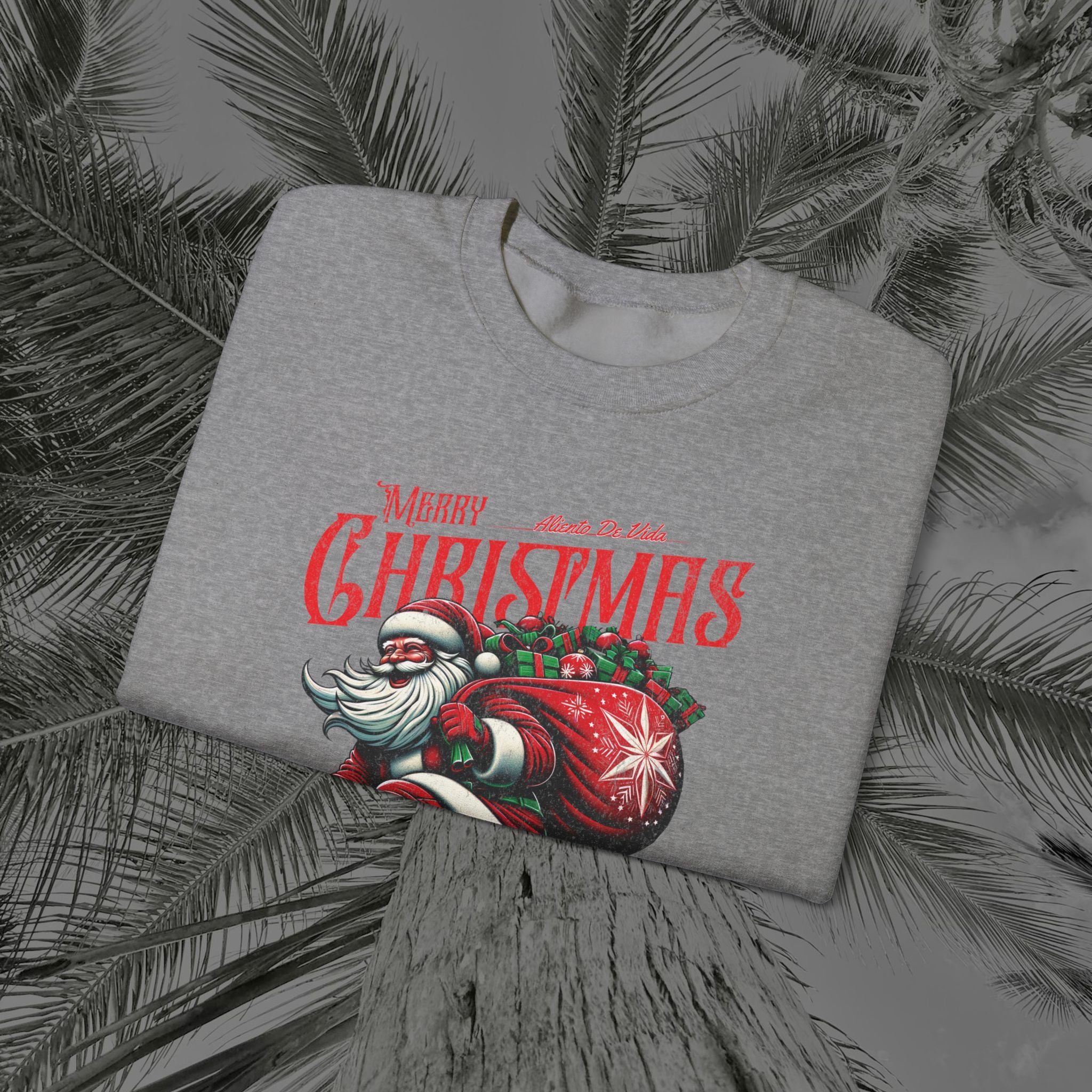 Merry Kickmas - (UNISEX) Cozy Crewneck Sweatshirt - Aliento De Vida