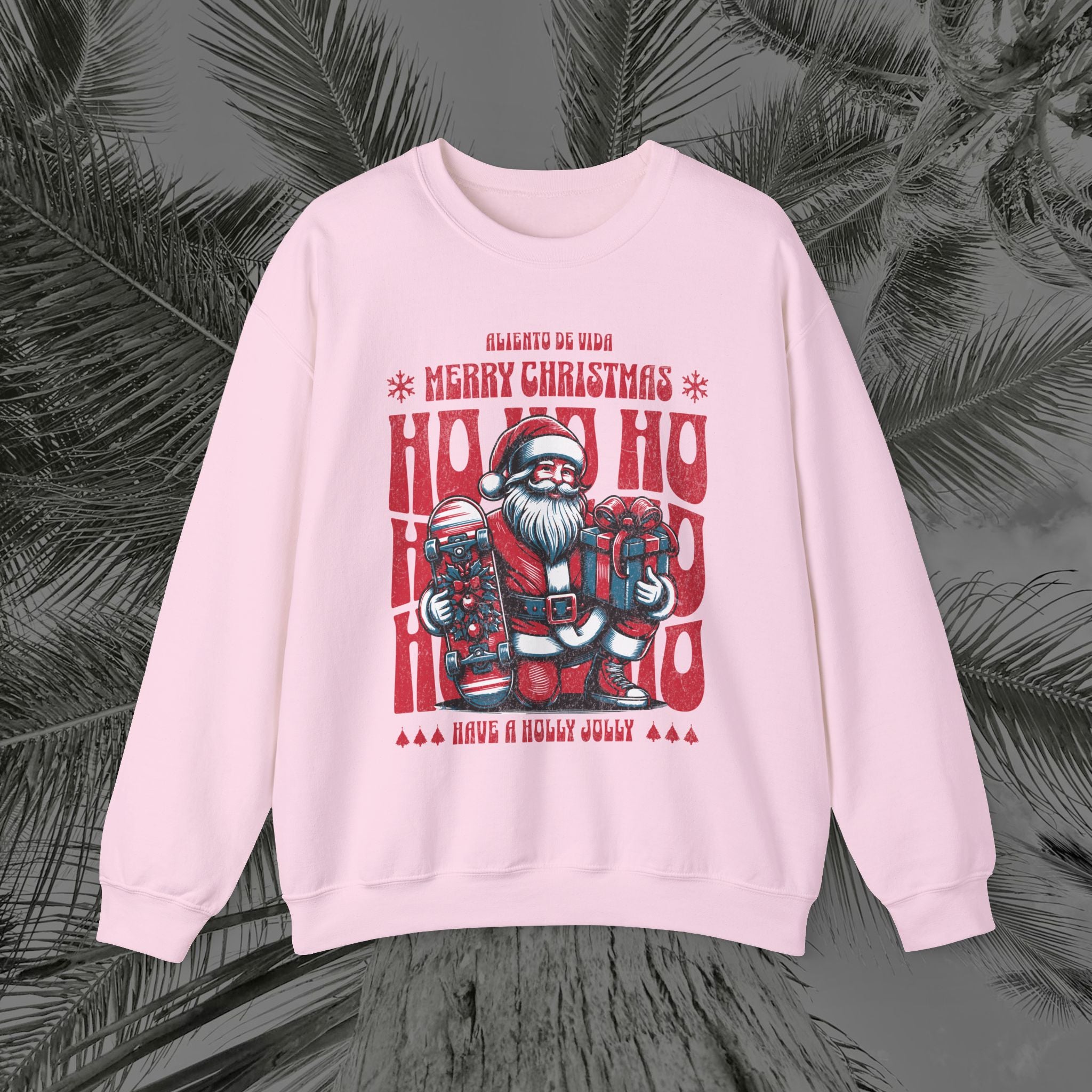 Naughty by Nature, Santa by Choice - (UNISEX) Cozy Crewneck Sweatshirt - Aliento De Vida