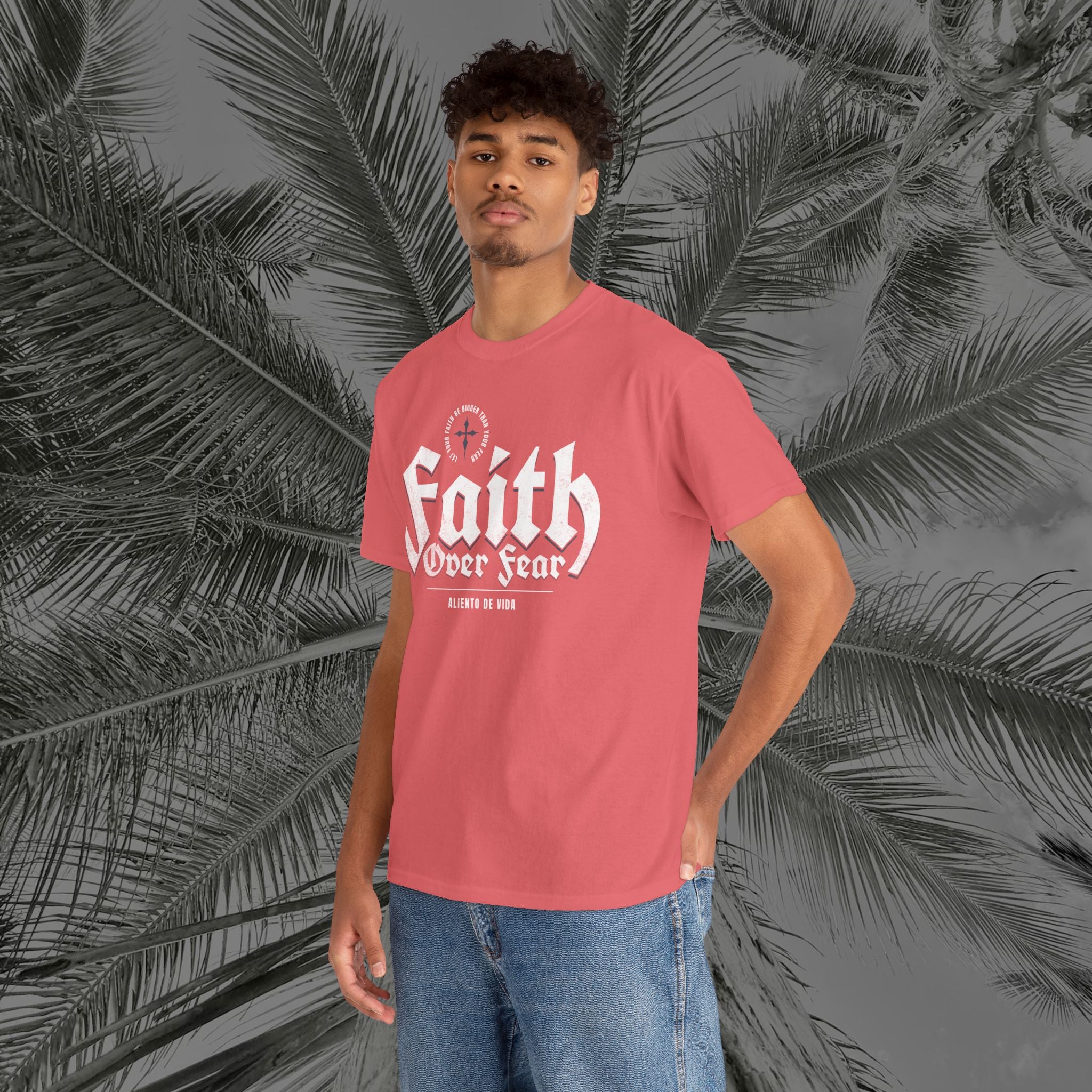Faith Over Fear - (UNISEX) Heavy Cotton Tee - Aliento De Vida