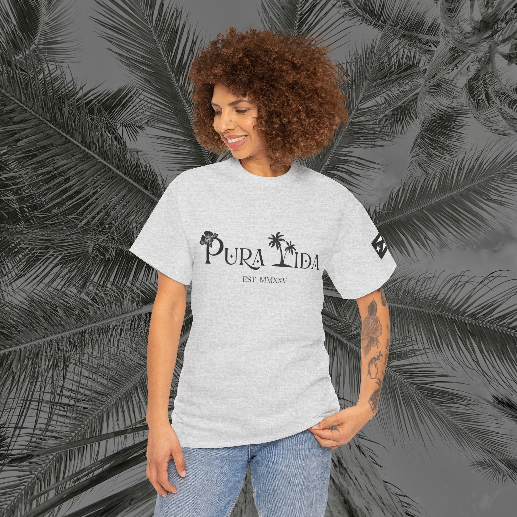 Isla Vibrante - PR COLLECTION - (UNISEX) Heavy Cotton Tee - Aliento De Vida