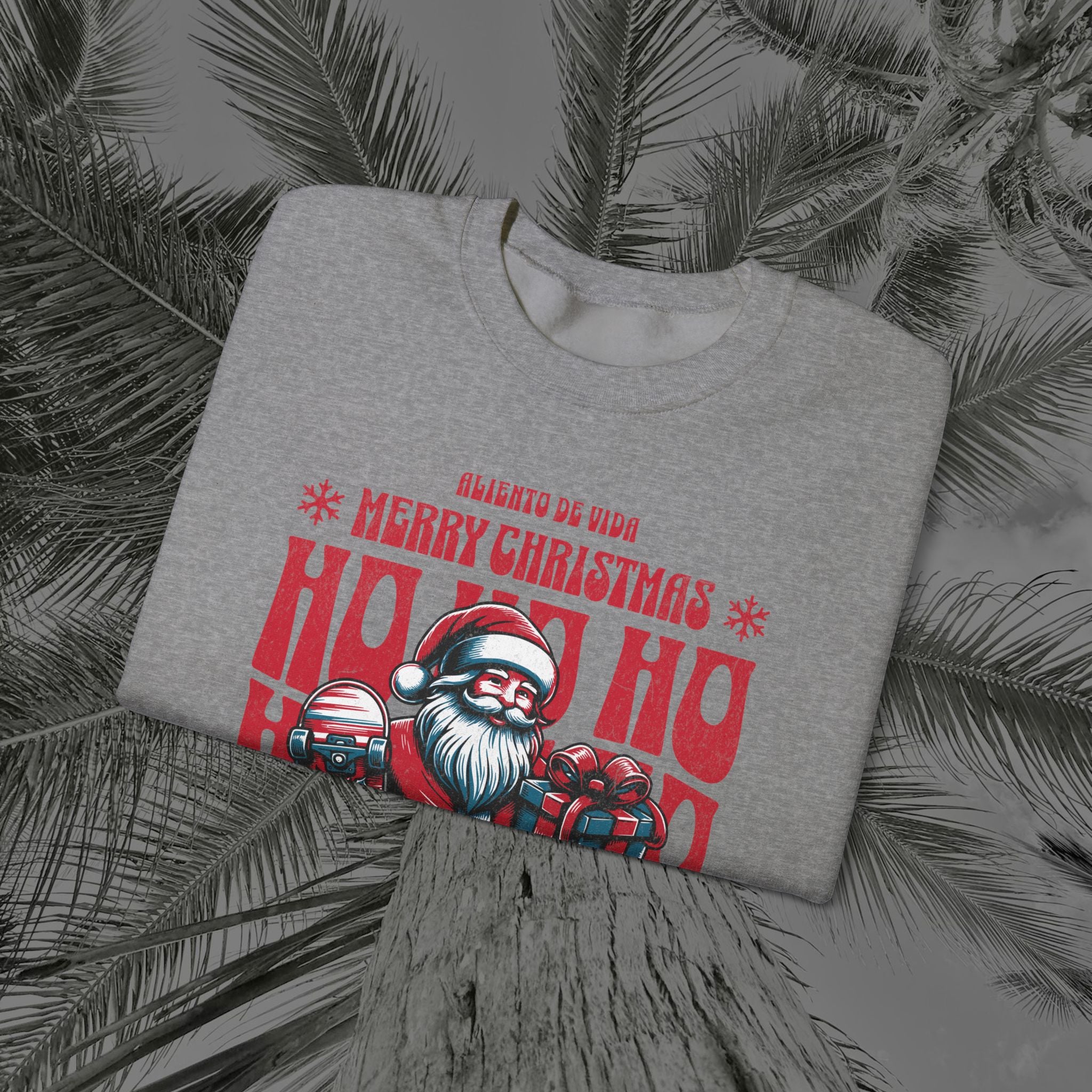 Naughty by Nature, Santa by Choice - (UNISEX) Cozy Crewneck Sweatshirt - Aliento De Vida