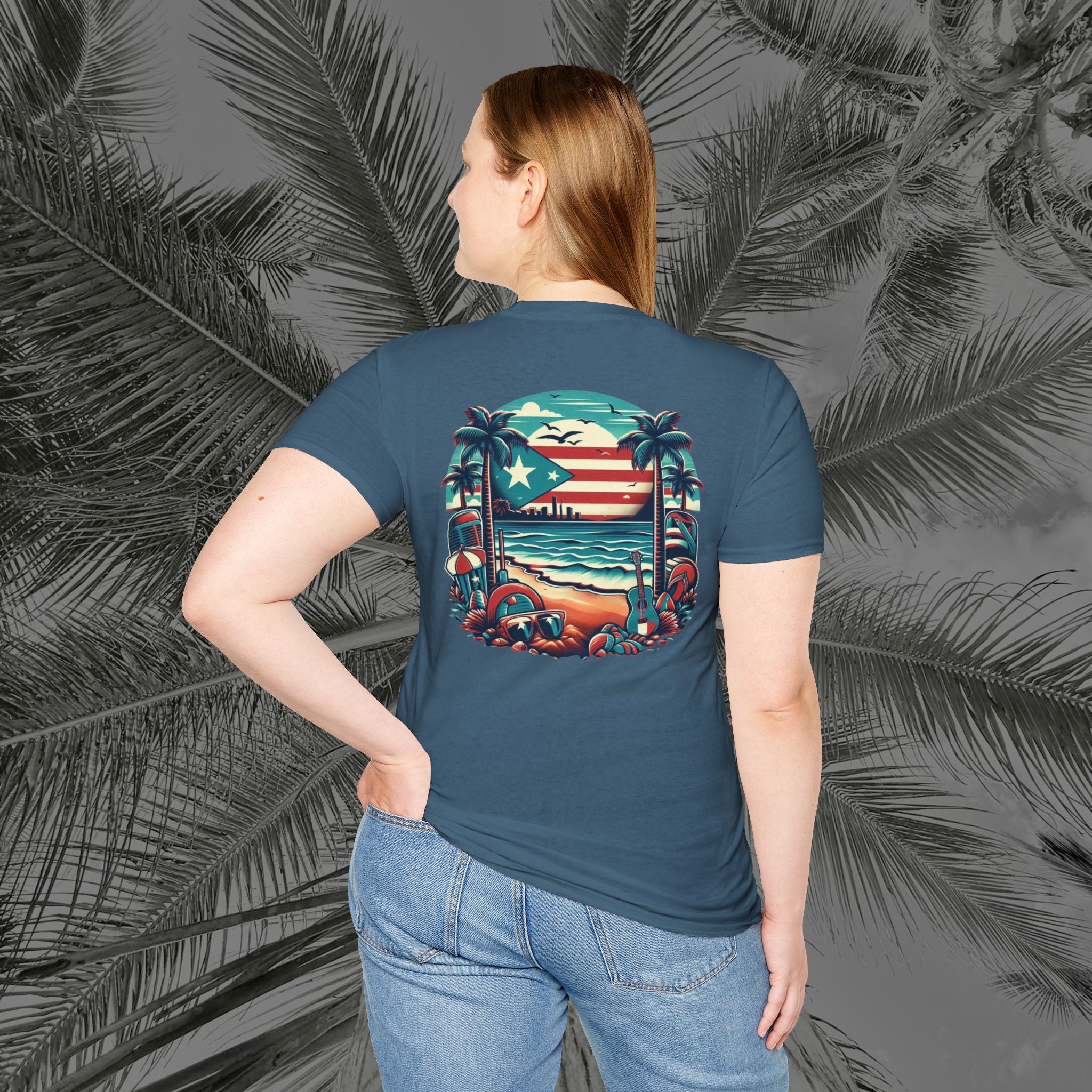 A Slice of Paradise - PR COLLECTION - (UNISEX) Soft style T-Shirt - Aliento De Vida