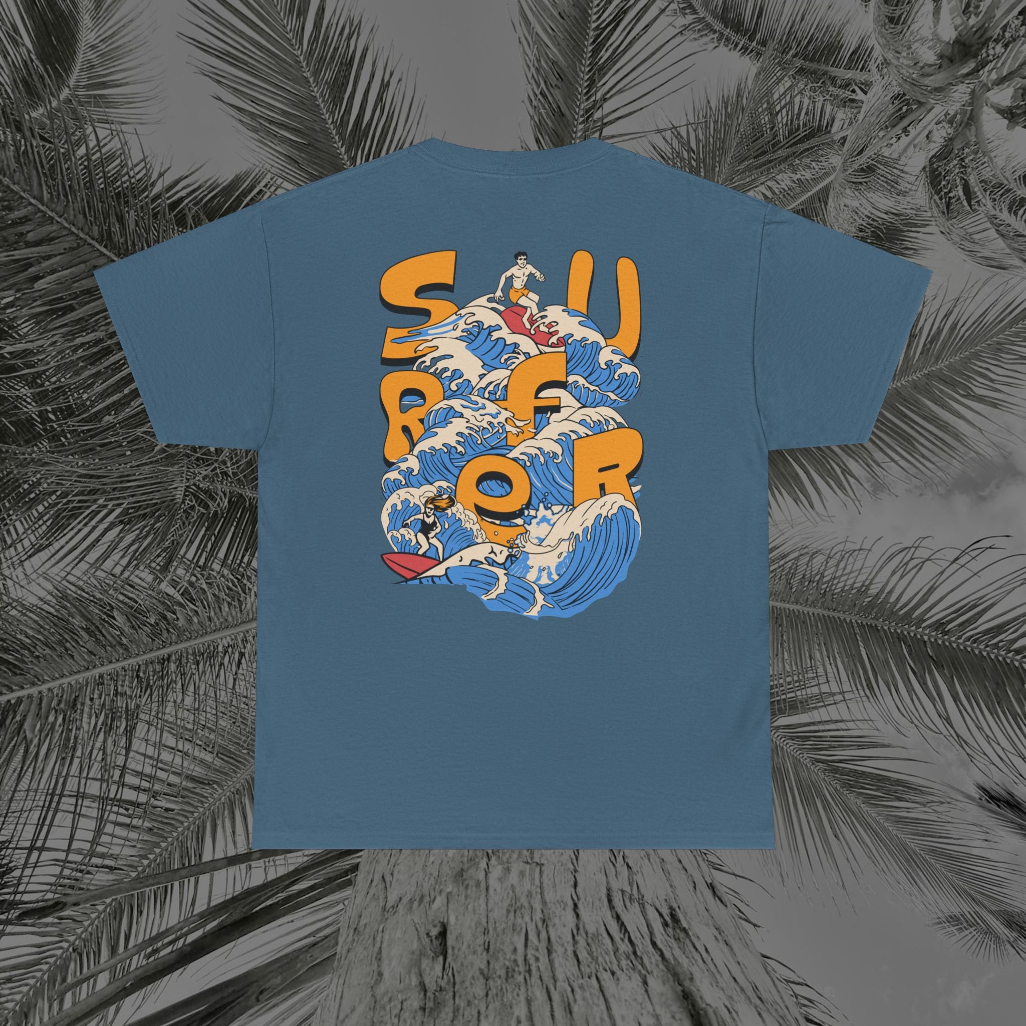 Ocean Motion - (UNISEX) Heavy Cotton Tee - Aliento De Vida