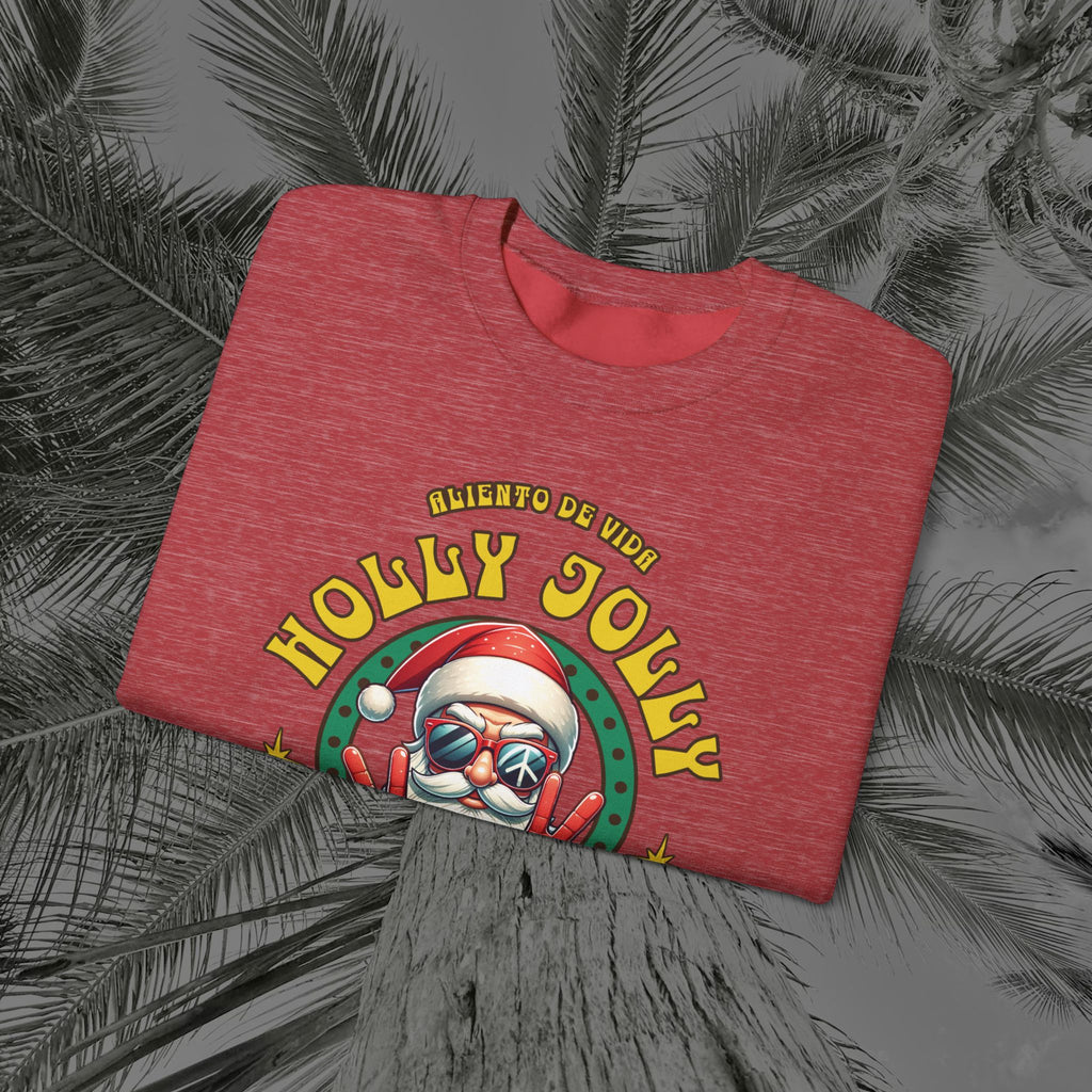 Peace Out, North Pole Edition - (UNSEX) Cozy Crewneck Sweatshirt – Aliento De Vida