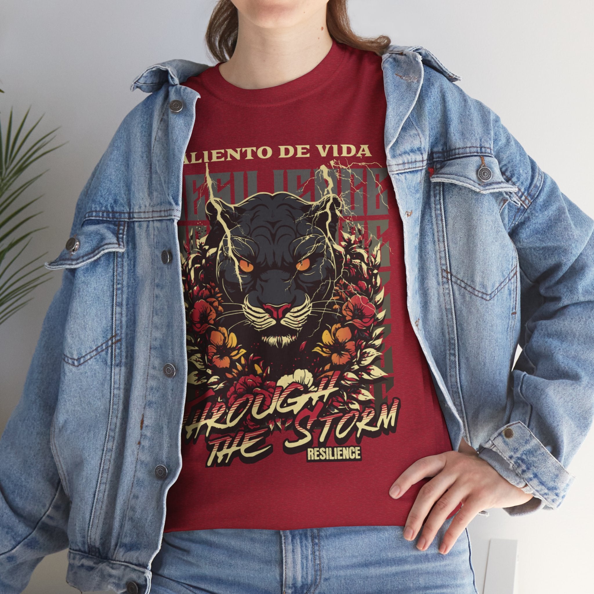 Rise of the Panther - (UNISEX) Heavy Cotton Tee - Aliento De Vida