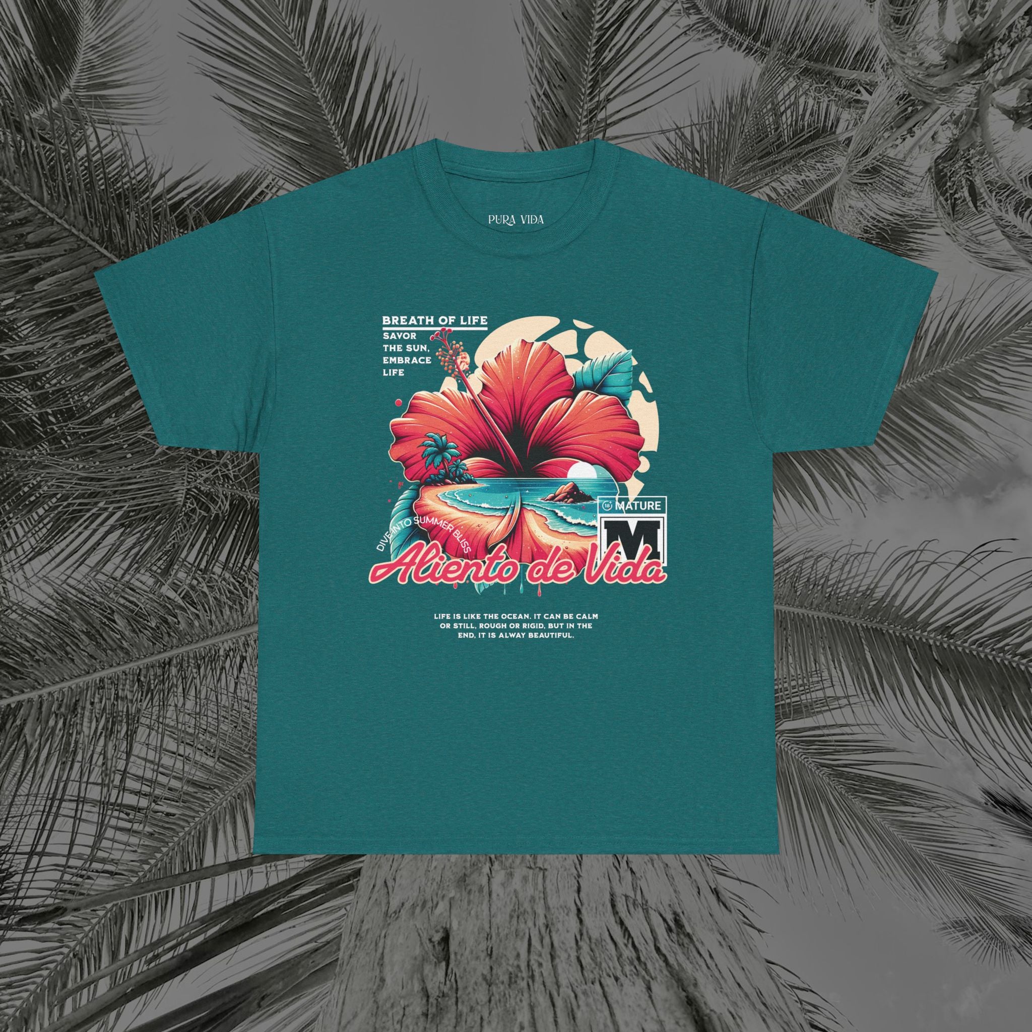 Breath Of Paradise - (UNISEX) Heavy Cotton T-Shirt - Aliento De Vida