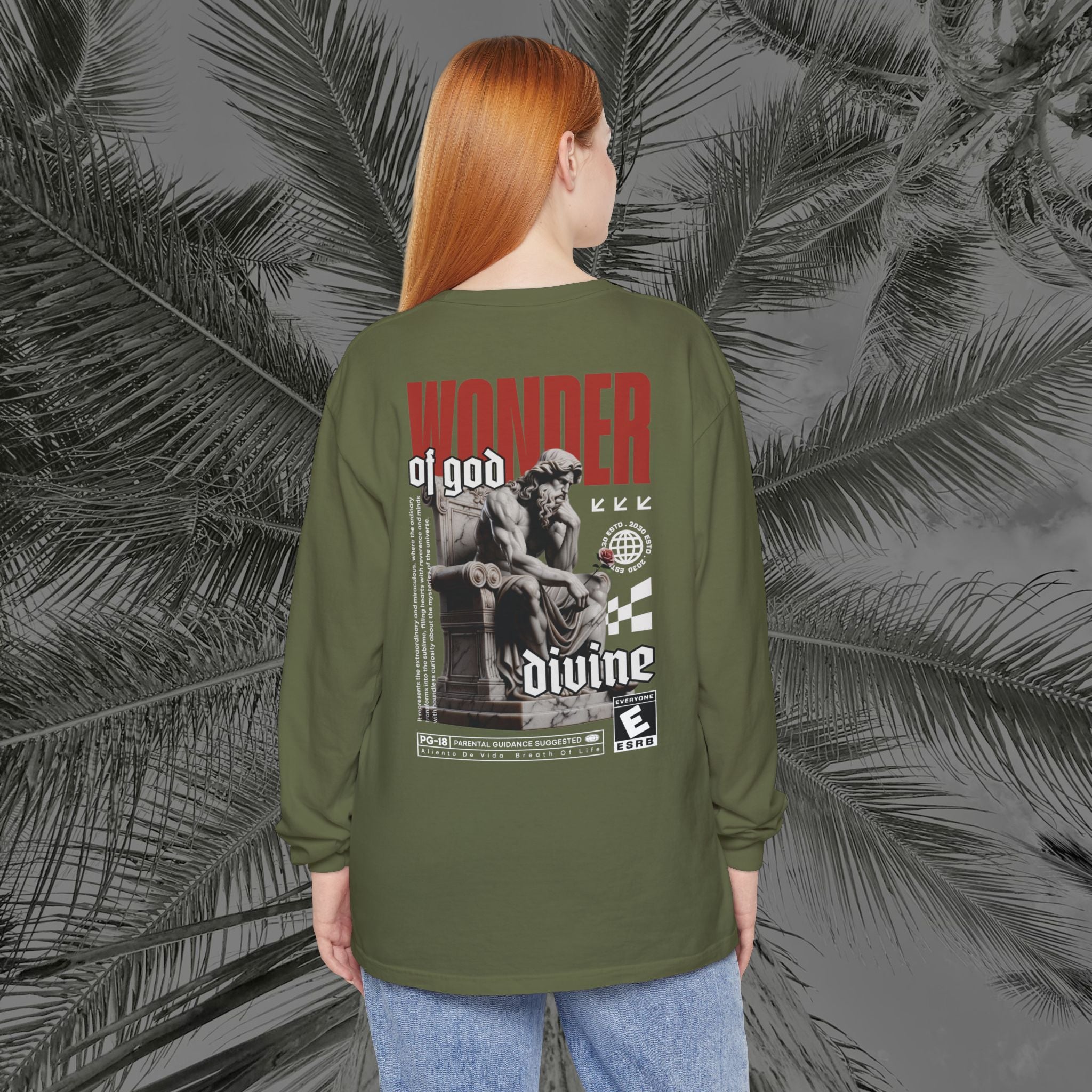 Throne of the Divine - (UNISEX) Long Sleeve Shirt - Aliento De Vida