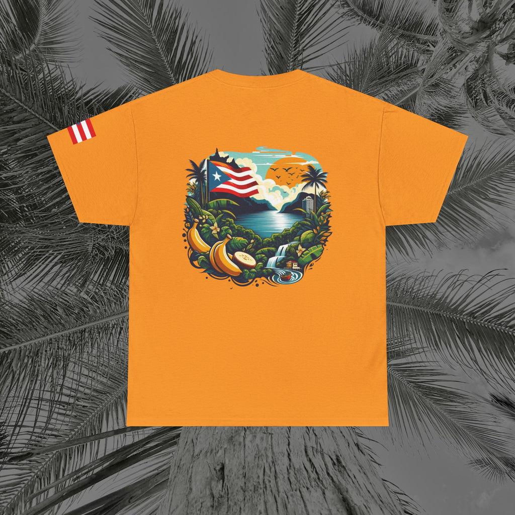 Borikén Sunrise - PR COLLECTION - (UNISEX) Heavy Cotton Tee - Aliento De Vida