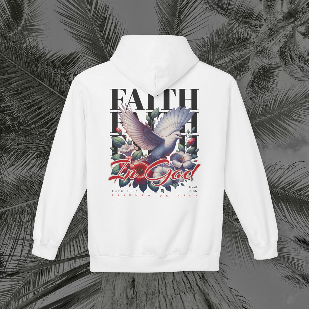 Wings of Grace - (UNISEX) Midweight Fleece Hoodie- Aliento De Vida