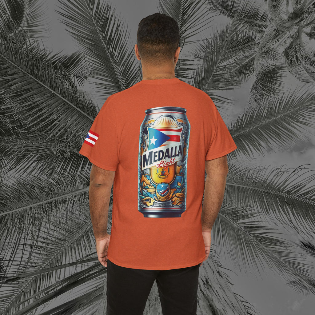 Crack Open A Unique Medalla - PR COLLECTION - (UNISEX) Heavy Cotton Tee - Aliento De Vida