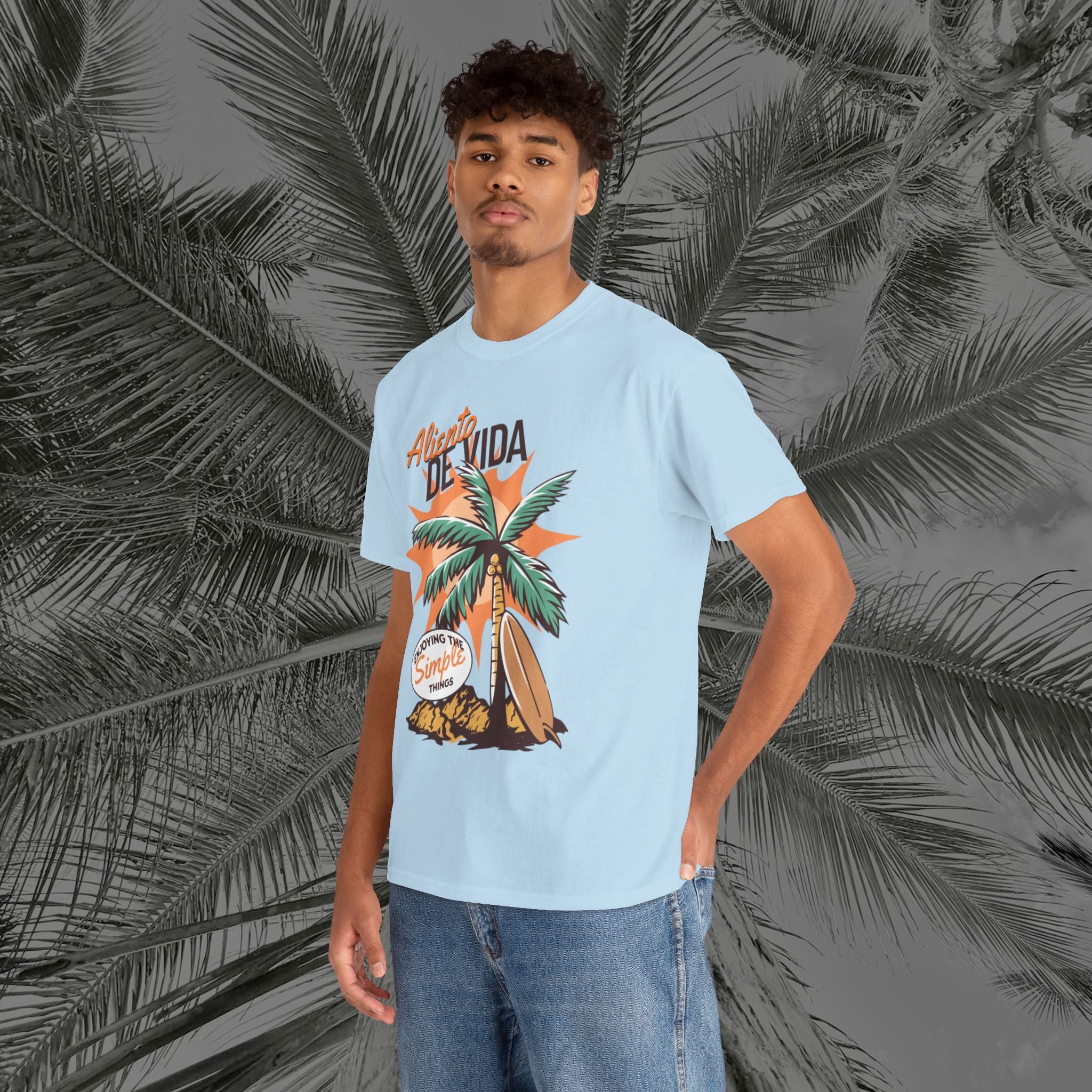 Pure Palm - (UNISEX) Heavy Cotton Tee - Aliento De Vida