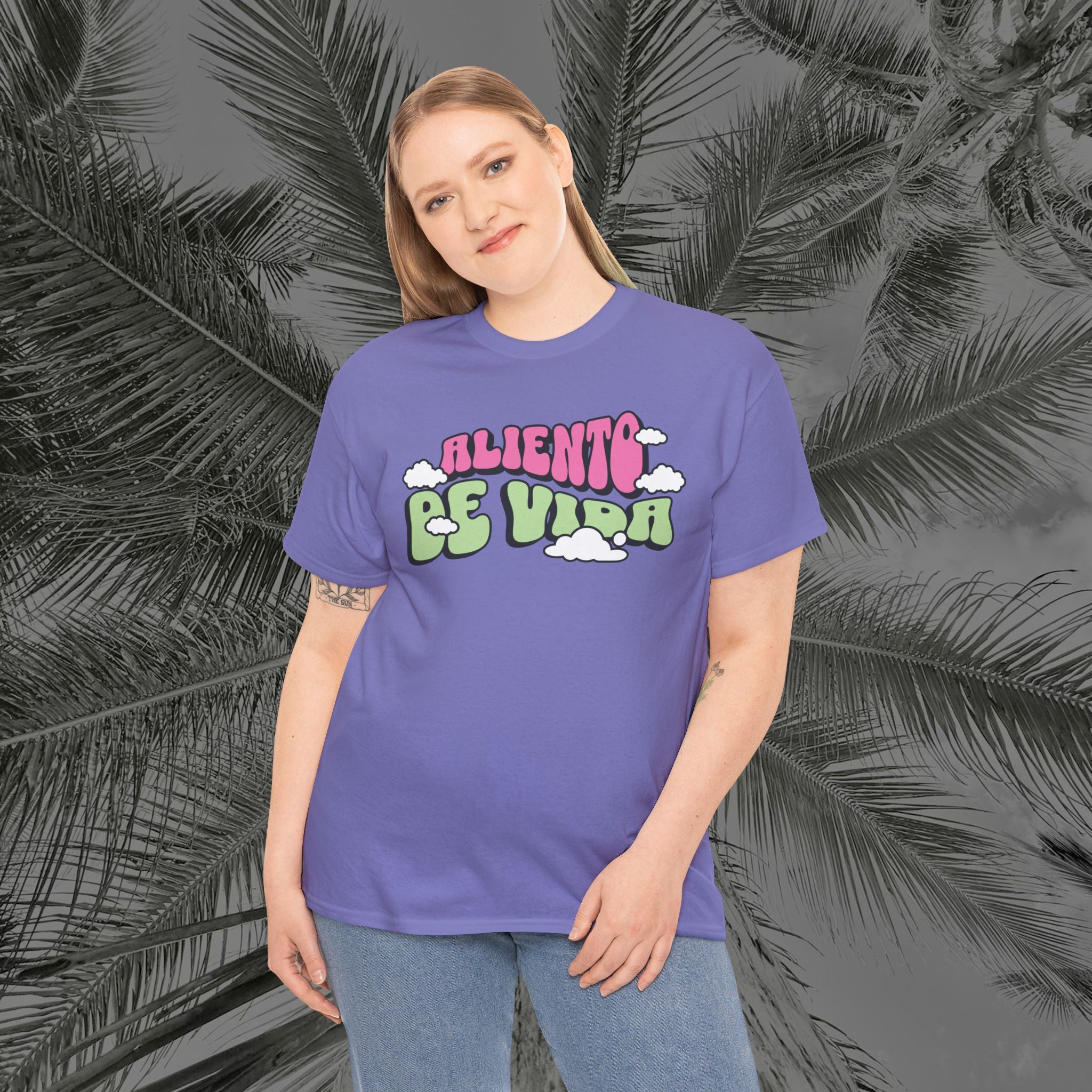 Clouds #2 - (UNISEX) Heavy Cotton T-Shirt - Aliento De Vida