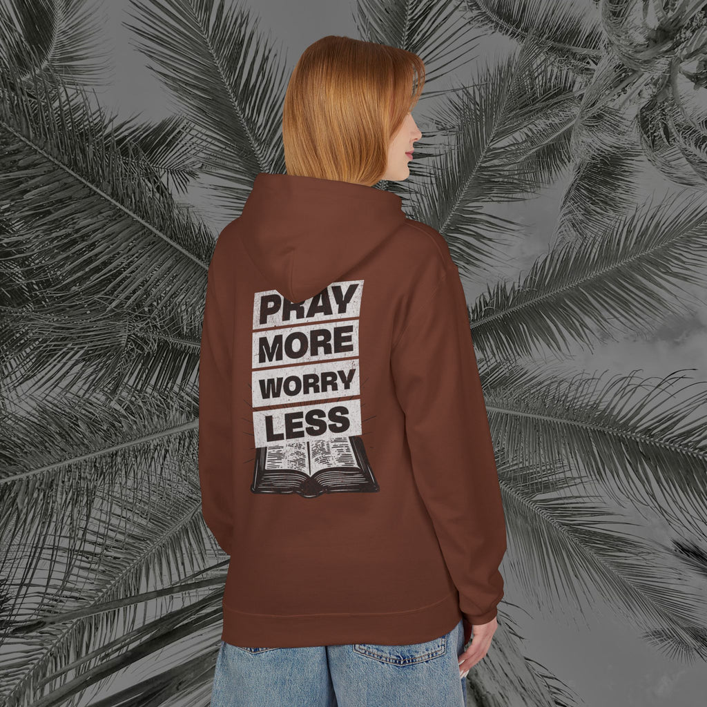 Peace Through Prayer - (UNISEX) Midweight Fleece Hoodie - Aliento De Vida