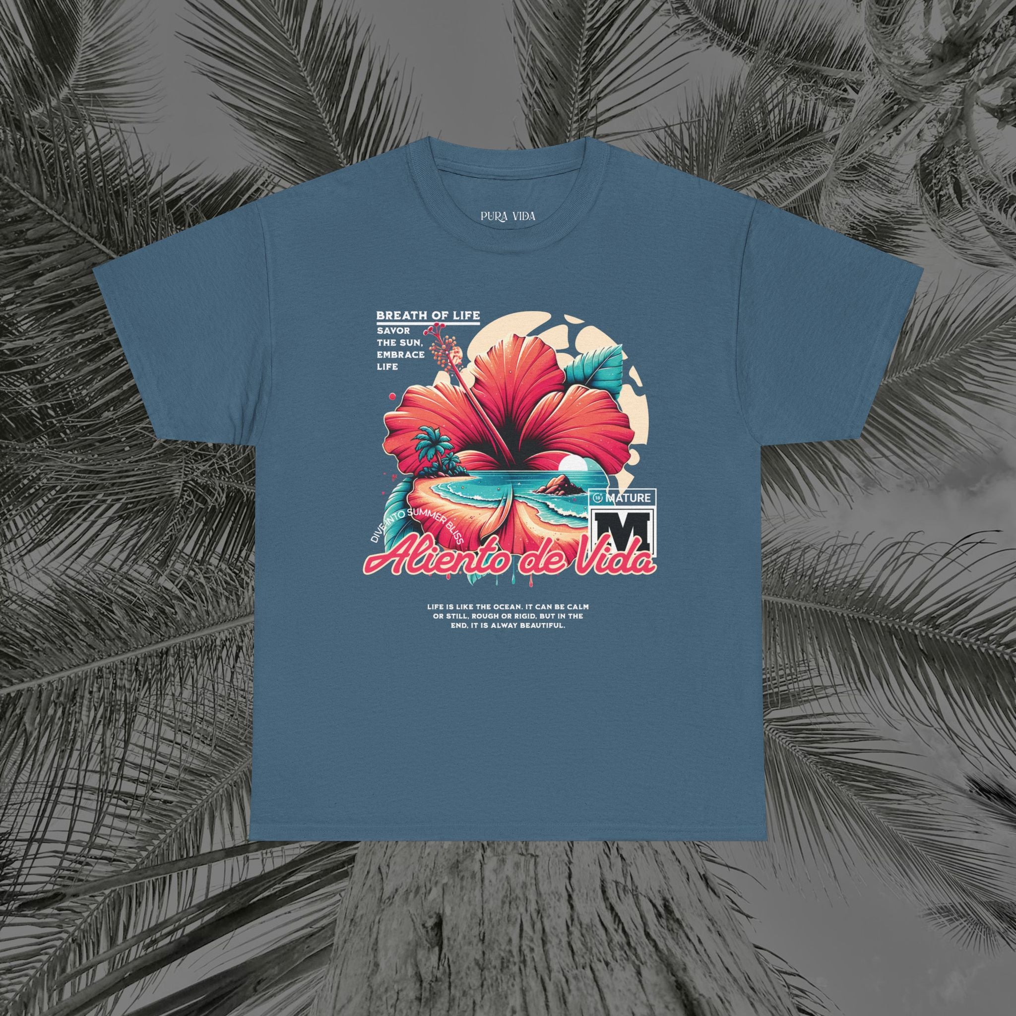 Breath Of Paradise - (UNISEX) Heavy Cotton T-Shirt - Aliento De Vida