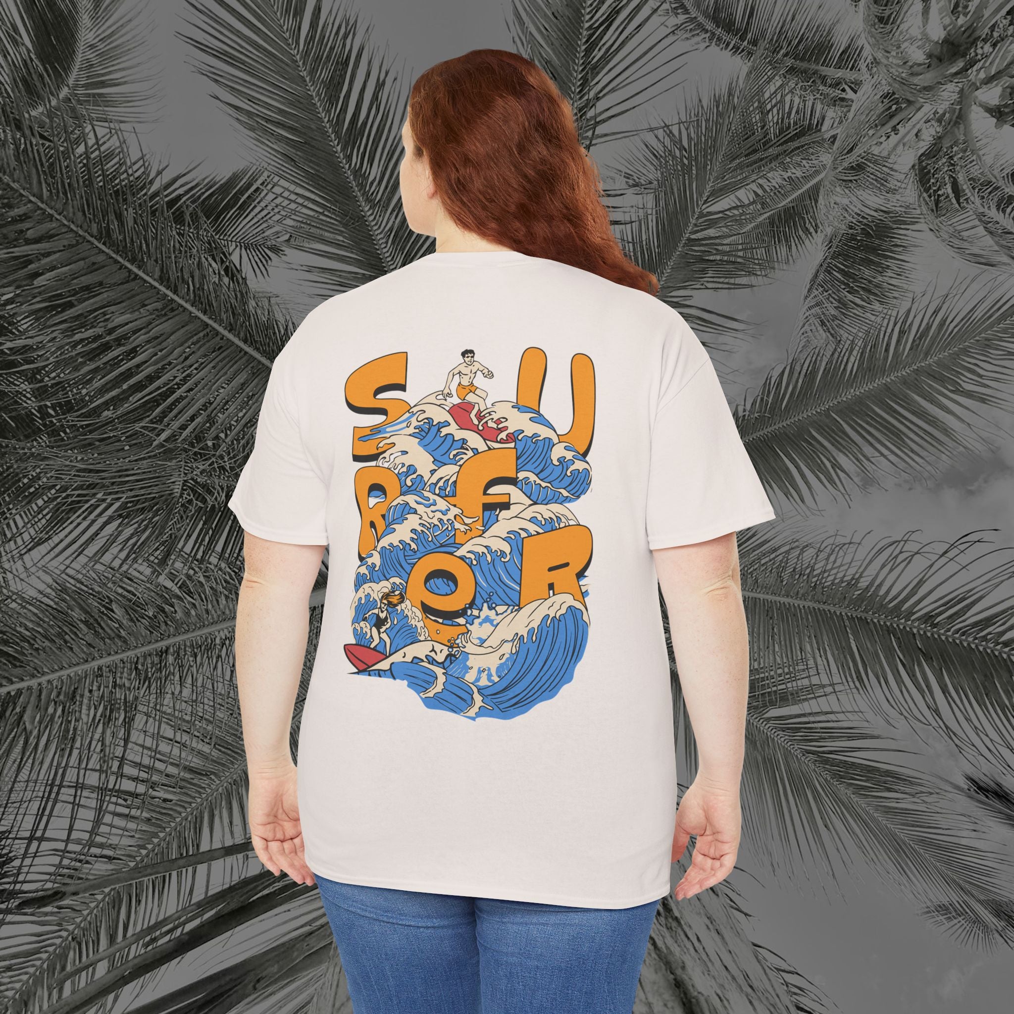 Ocean Motion - (UNISEX) Heavy Cotton Tee - Aliento De Vida