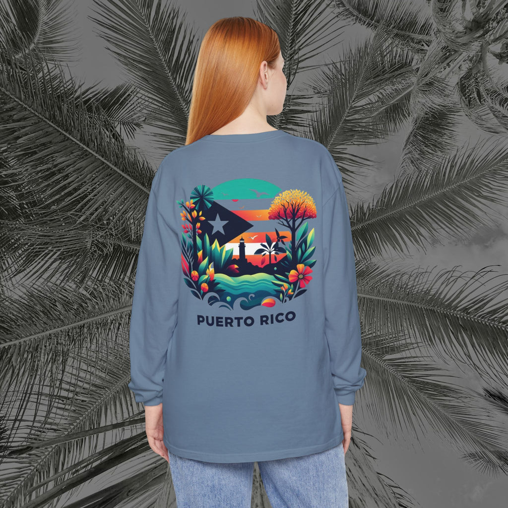 Isla Vibrante - (UNISEX) Long Sleeve T-Shirt - Aliento De Vida