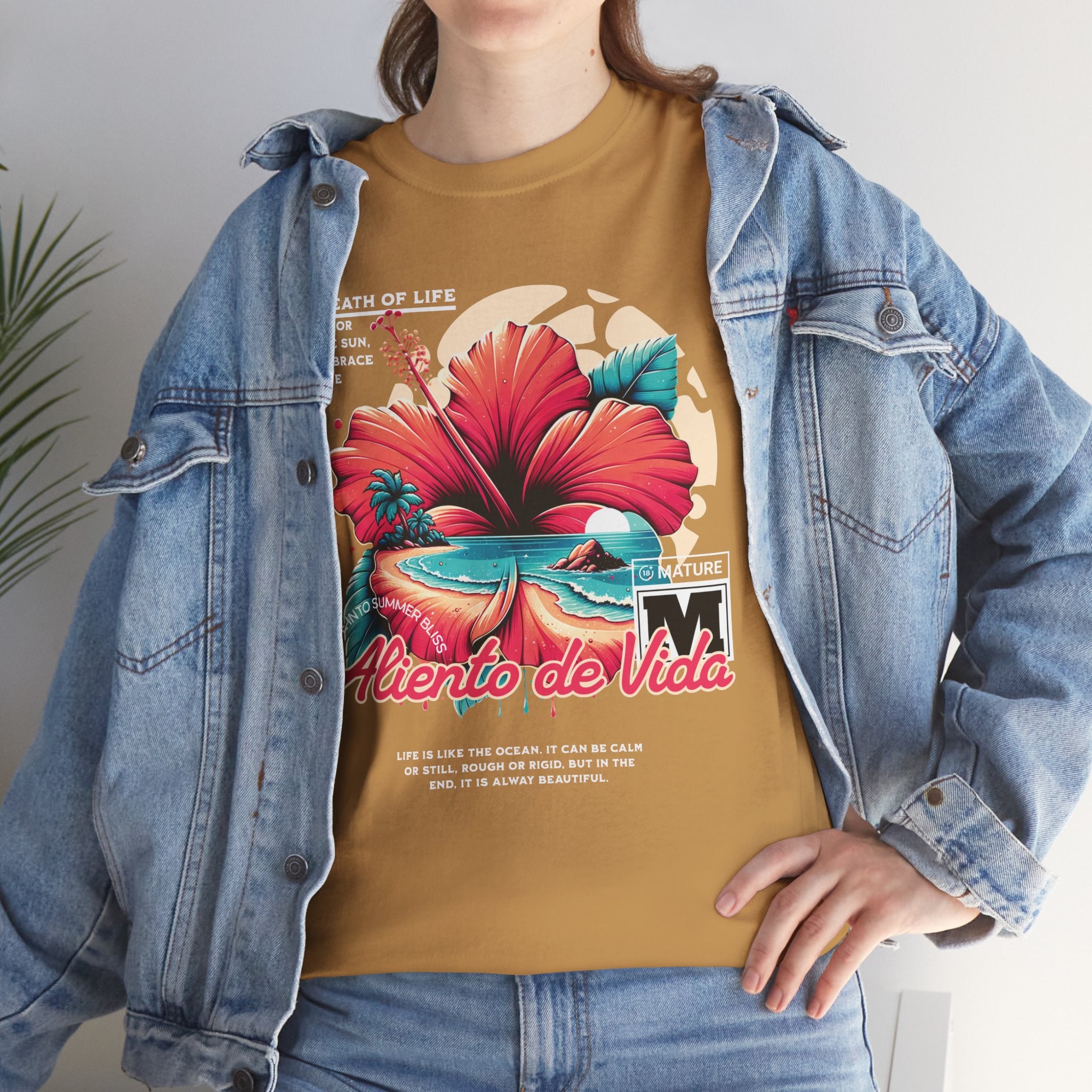 Breath Of Paradise - (UNISEX) Heavy Cotton T-Shirt - Aliento De Vida