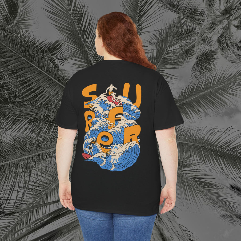 Ocean Motion - (UNISEX) Heavy Cotton Tee - Aliento De Vida