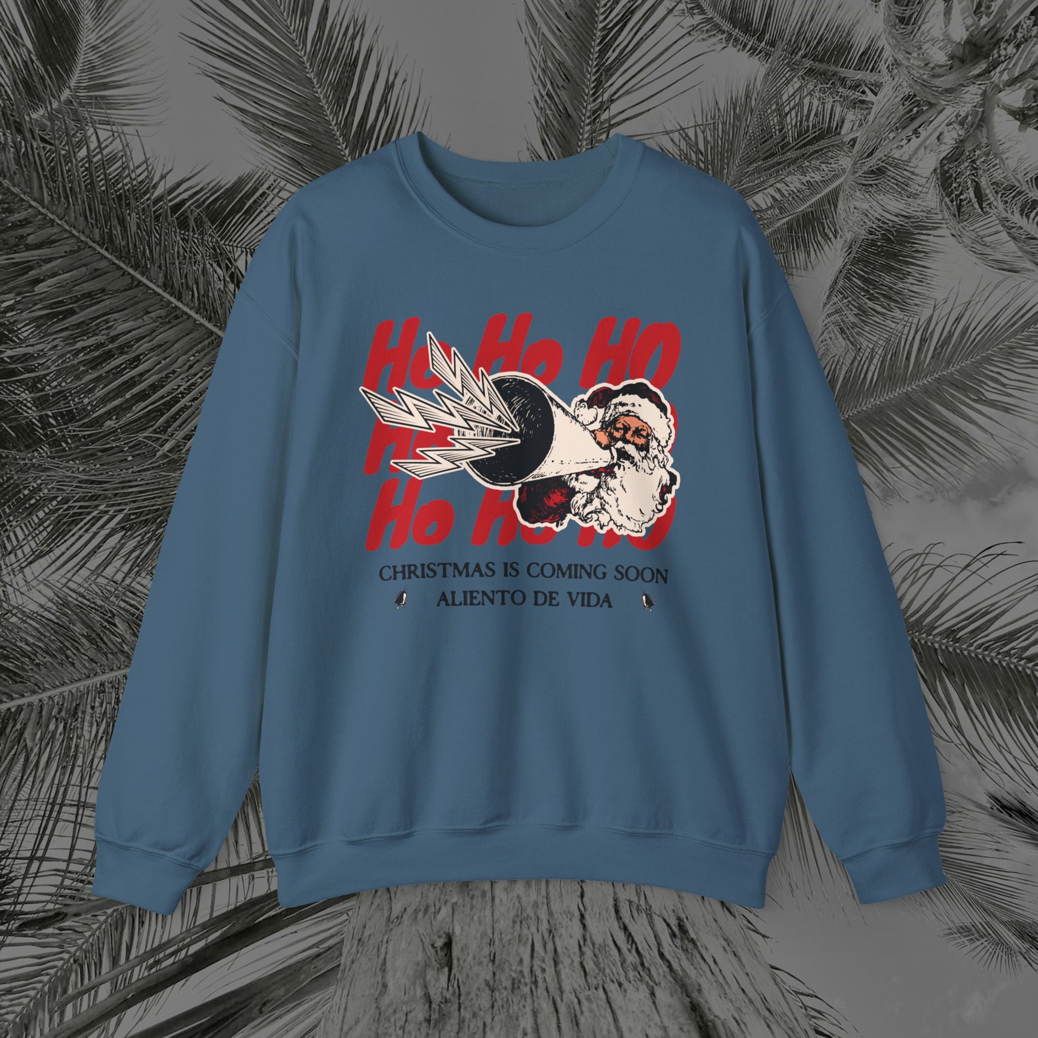 Ho Ho Ho’ Holiday Season - (UNISEX) Cozy Crewneck Sweatshirt - Aliento De Vida