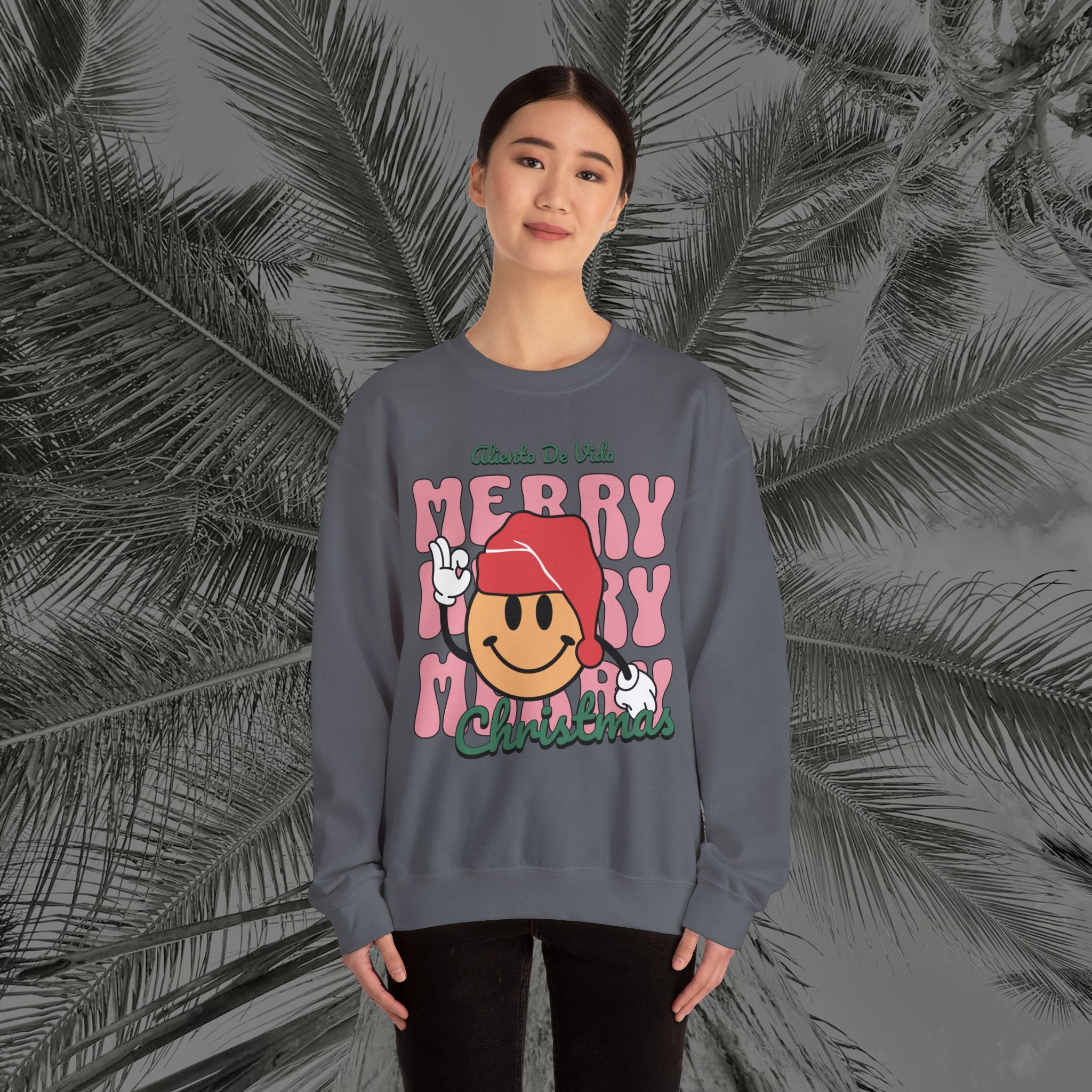 Happy Holidays - Cozy Crewneck Sweatshirt - Aliento De Vida