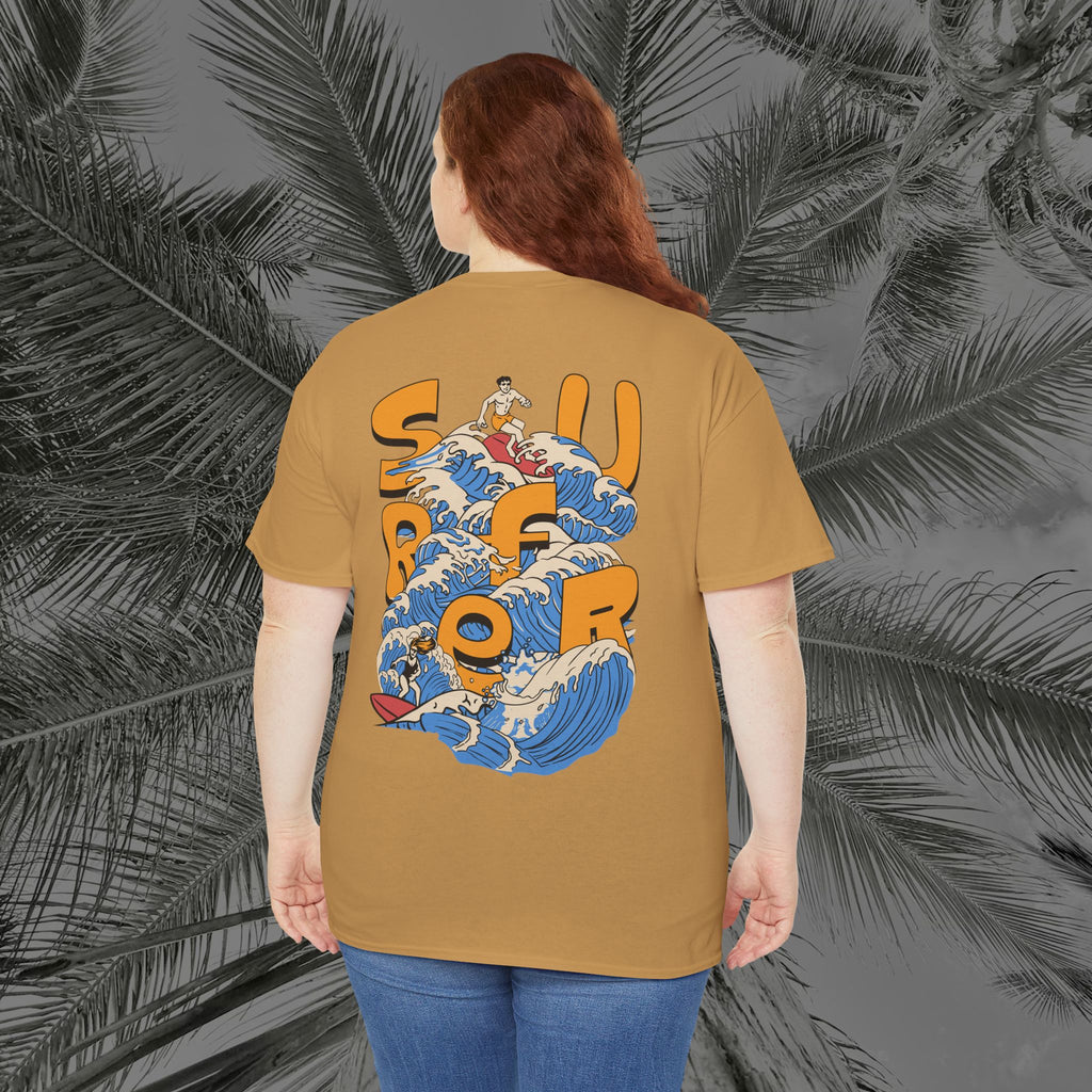 Ocean Motion - (UNISEX) Heavy Cotton Tee - Aliento De Vida