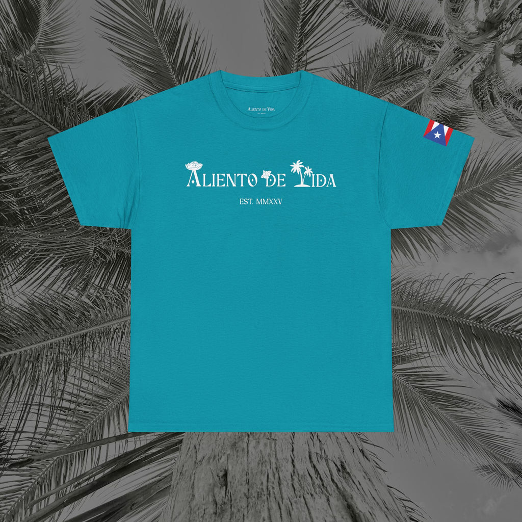 Island Cruiser - PR COLLECTION - (UNISEX) Heavy Cotton Tee - Aliento De Vida