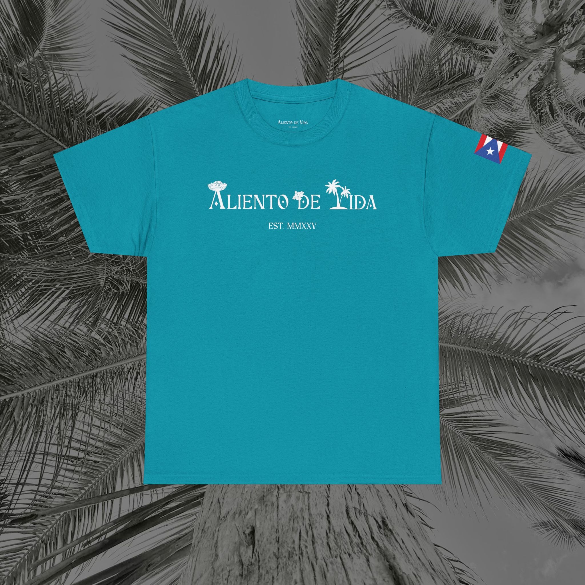Island Cruiser - PR COLLECTION - (UNISEX) Heavy Cotton Tee - Aliento De Vida