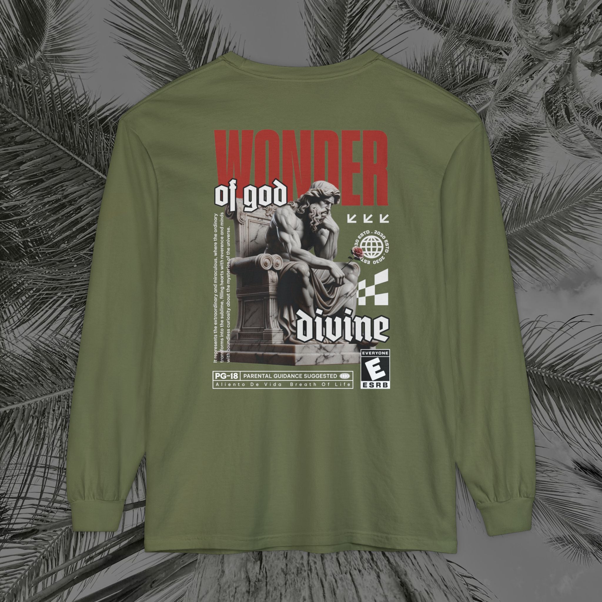 Throne of the Divine - (UNISEX) Long Sleeve Shirt - Aliento De Vida