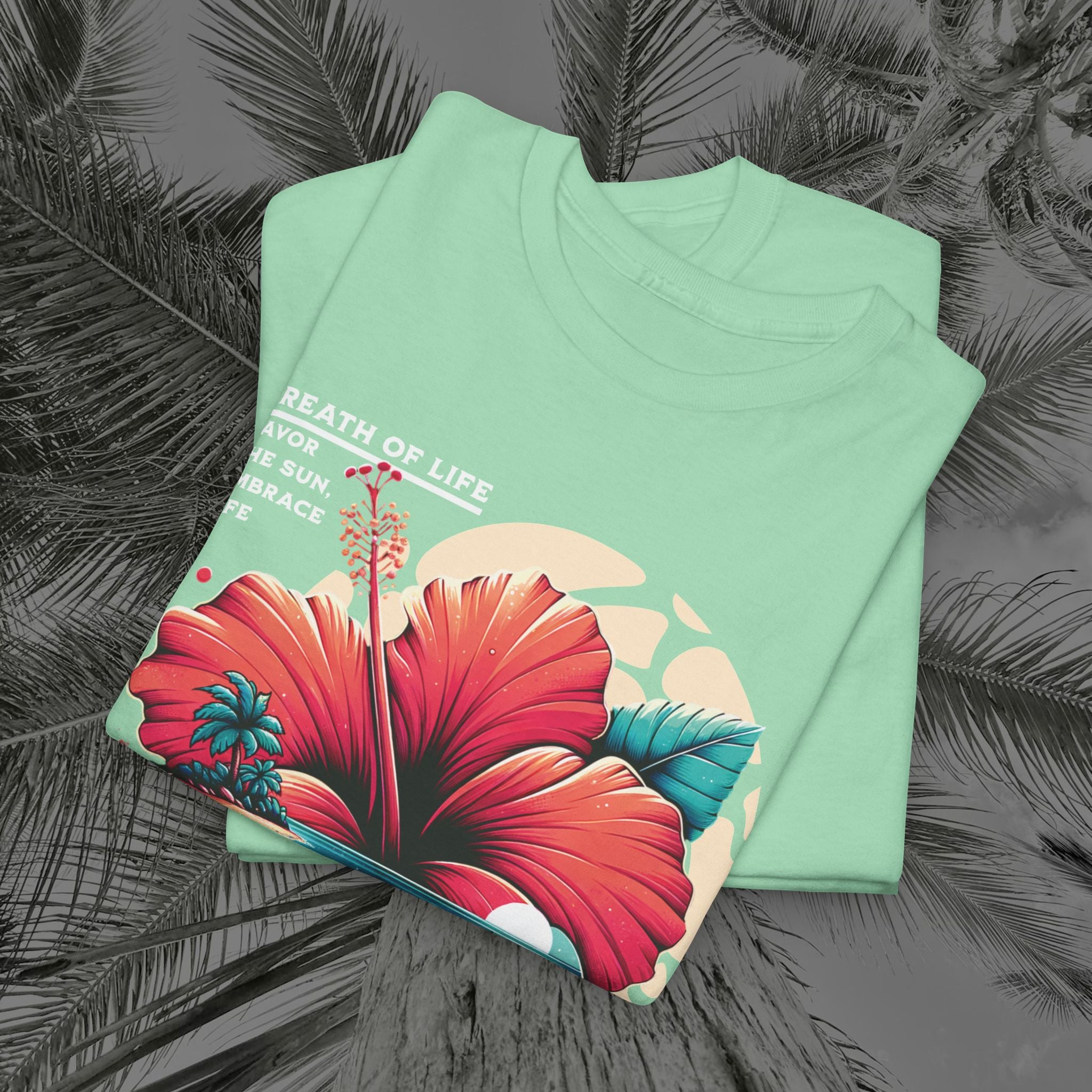 Breath Of Paradise - (UNISEX) Heavy Cotton T-Shirt - Aliento De Vida
