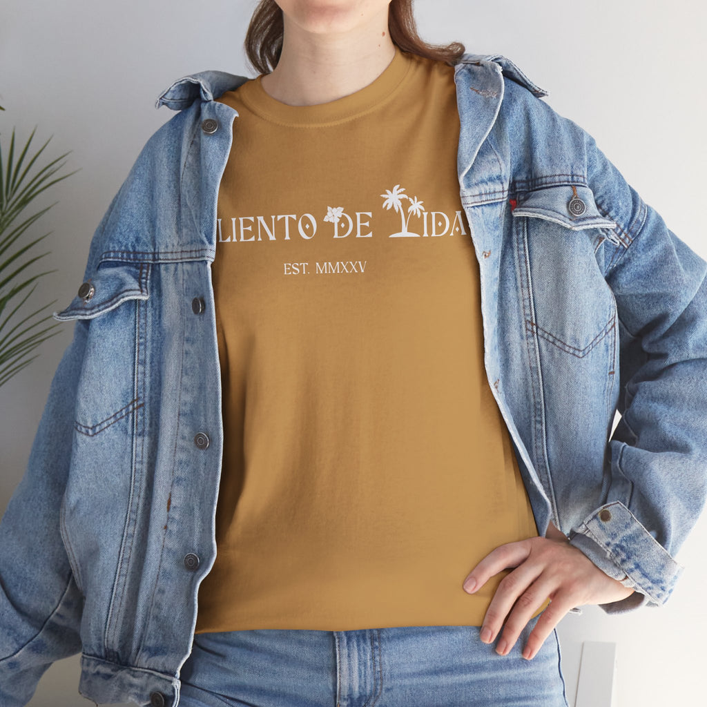 Crack Open A Unique Medalla - PR COLLECTION - (UNISEX) Heavy Cotton Tee - Aliento De Vida