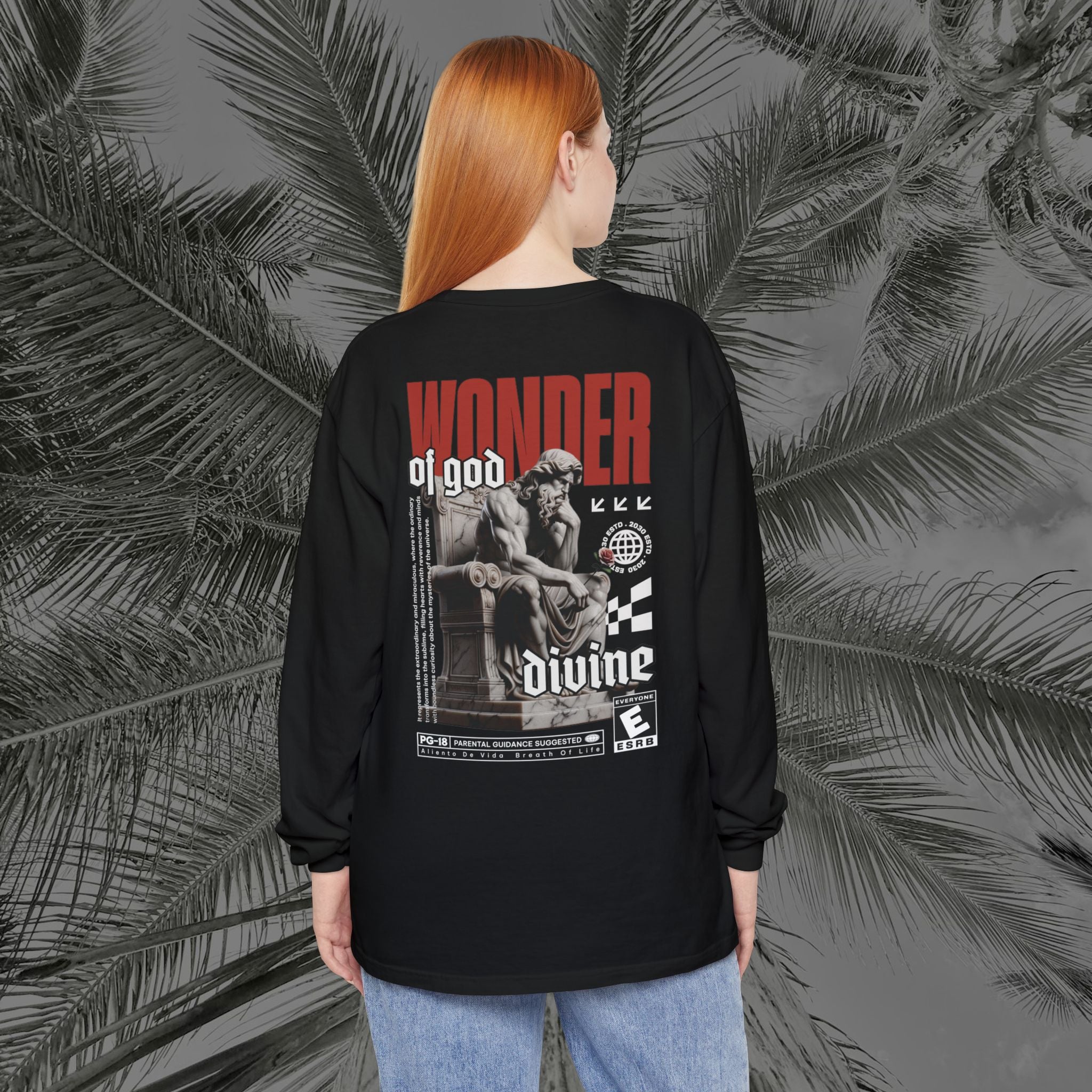 Throne of the Divine - (UNISEX) Long Sleeve Shirt - Aliento De Vida