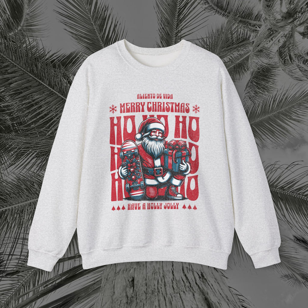 Naughty by Nature, Santa by Choice - (UNISEX) Cozy Crewneck Sweatshirt - Aliento De Vida