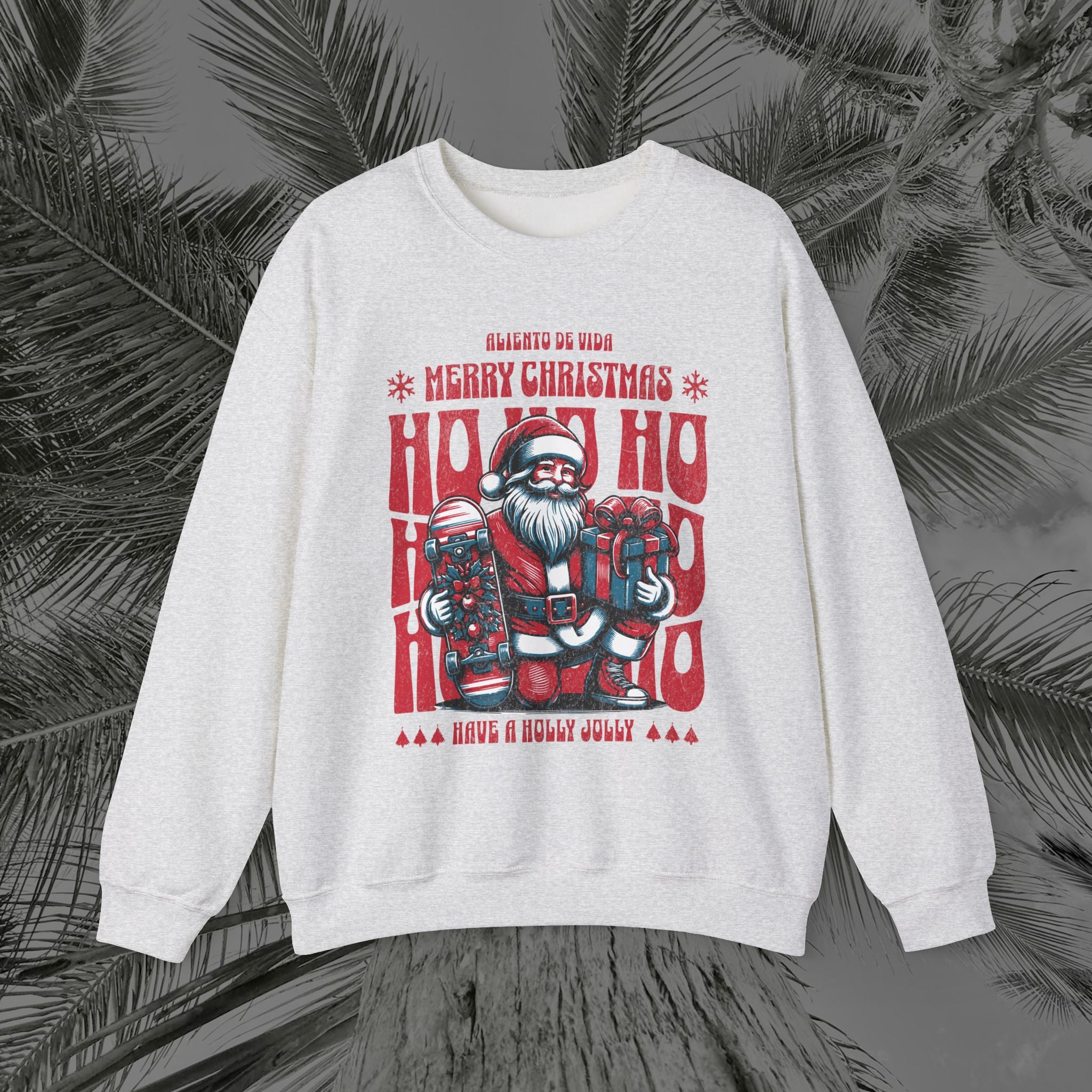 Naughty by Nature, Santa by Choice - (UNISEX) Cozy Crewneck Sweatshirt - Aliento De Vida