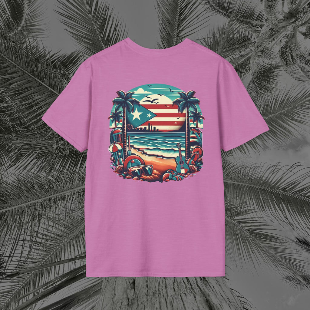A Slice of Paradise - PR COLLECTION - (UNISEX) Soft style T-Shirt - Aliento De Vida